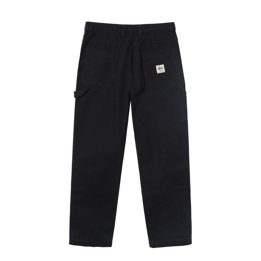 Mens Canvas Work Pant Black Stussy – Гарантія оригінальності – вид ззаду