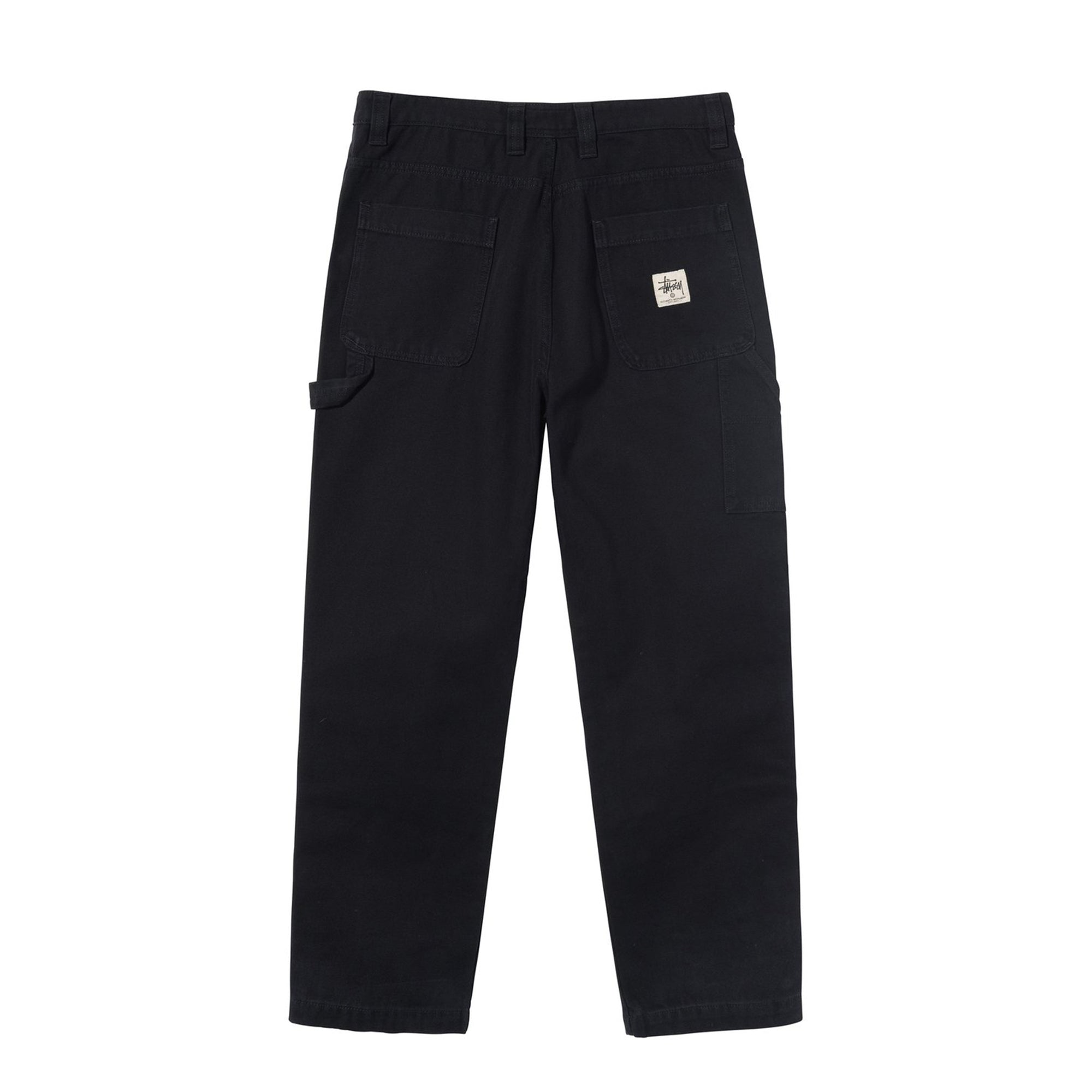 Mens Canvas Work Pant Black Stussy – Гарантія оригінальності – вид ззаду