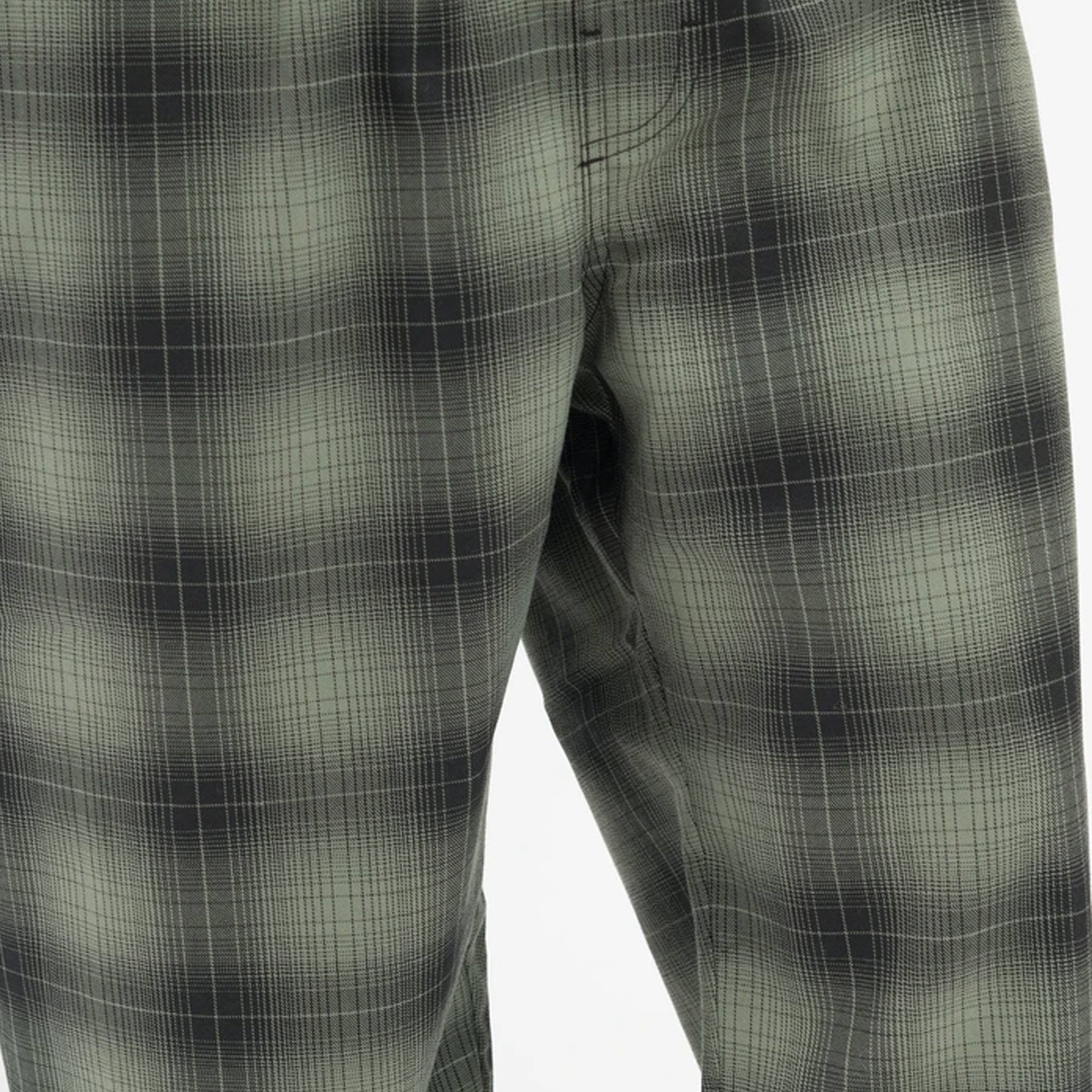 Оригінальна Mens Shadow Plaid Relaxed Pants Olive Stussy – детальний вид