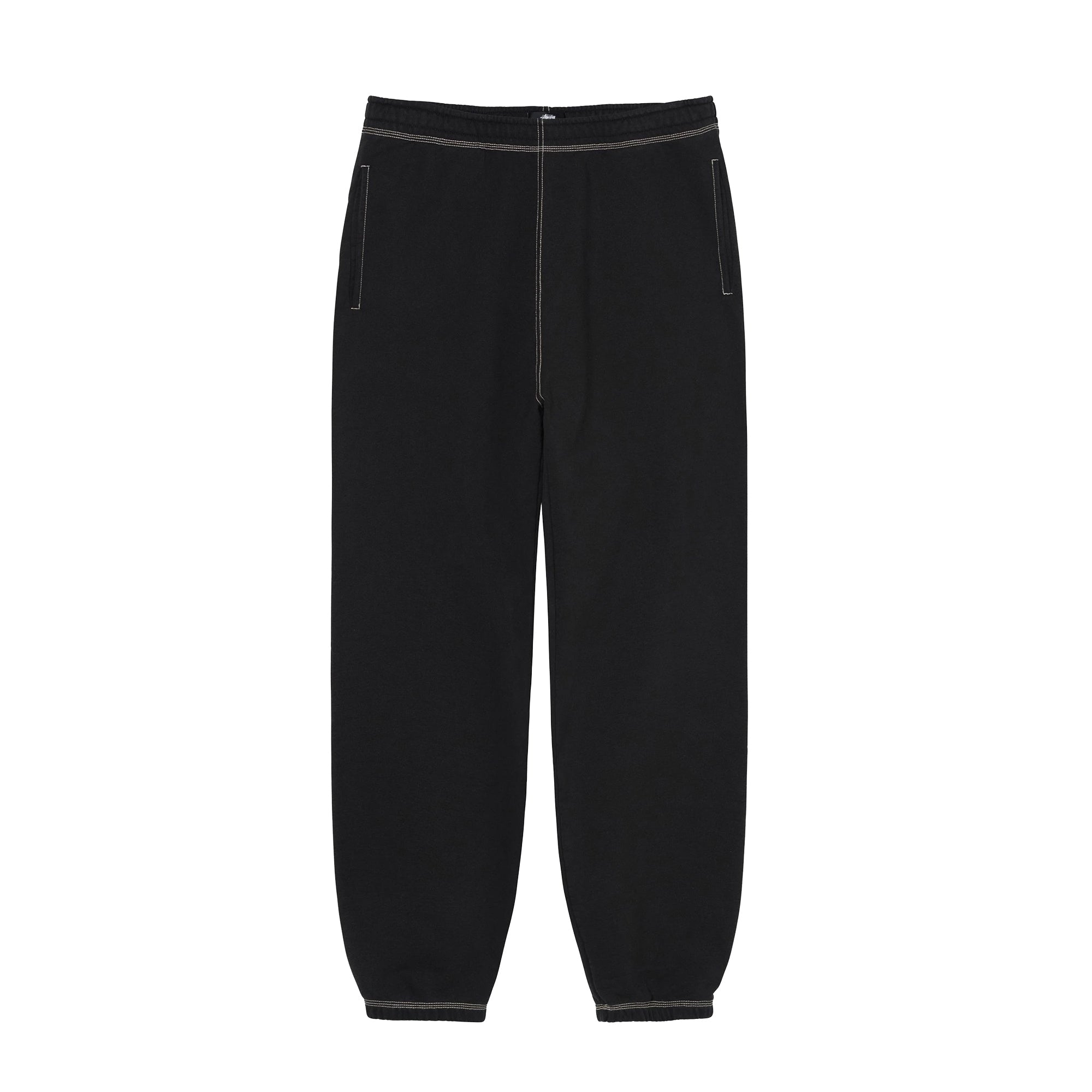 Mens Contrast Stitch Label Pant Black Stussy – Гарантія оригінальності – боковий вид