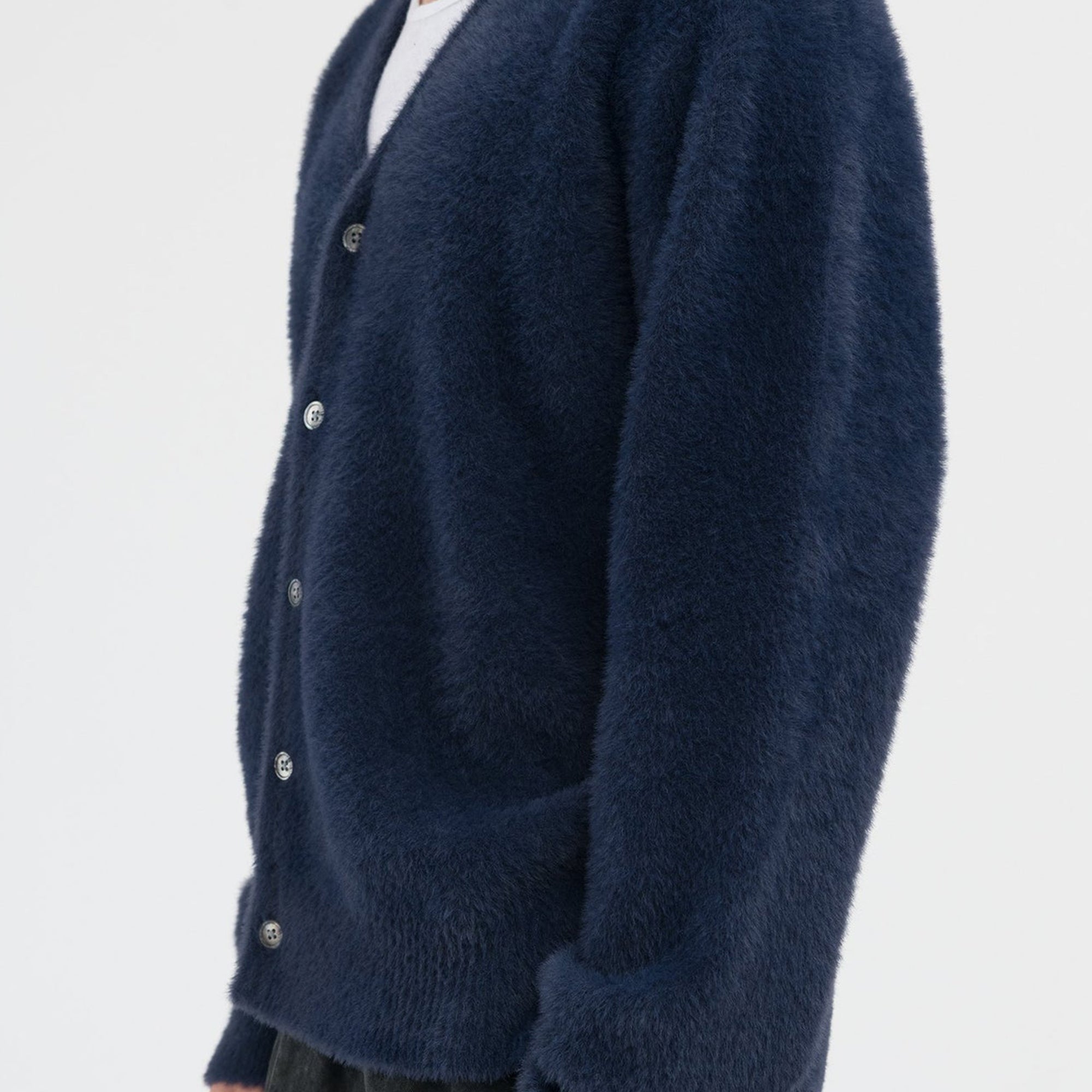 Mens Shaggy Cardigan Deep Navy Stussy – Гарантія оригінальності – збільшений вид