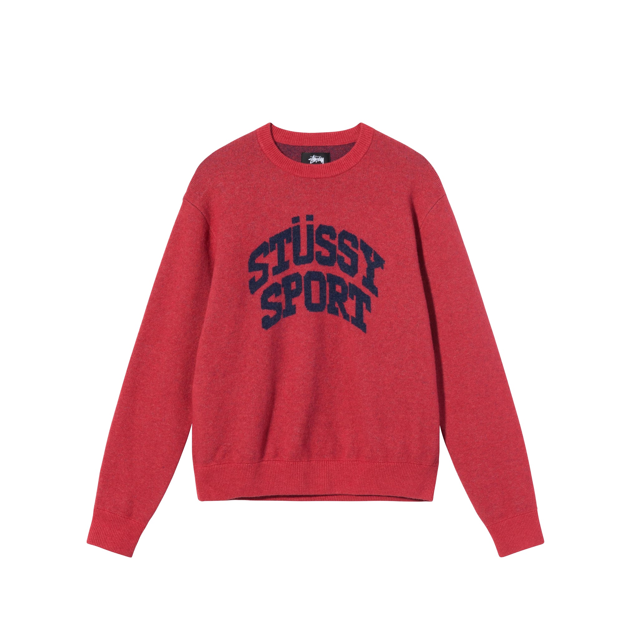 Mens Sport Sweater Red Stussy – Гарантія оригінальності – боковий вид