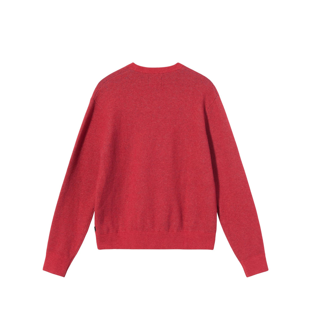 Mens Sport Sweater Red Stussy – Гарантія оригінальності – вид ззаду