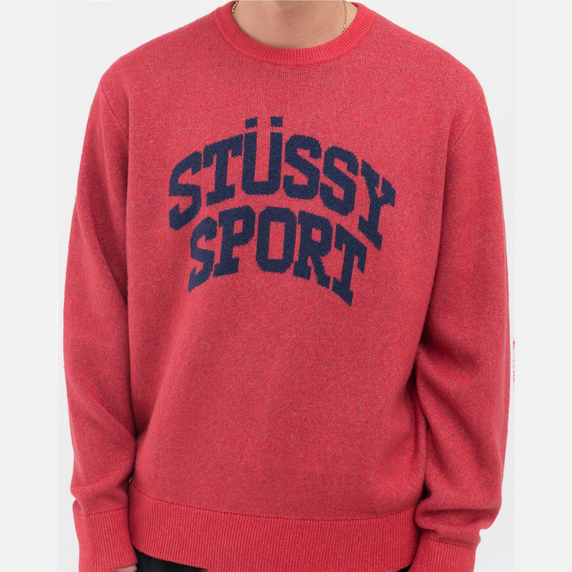 Mens Sport Sweater Red Stussy – Гарантія оригінальності – збільшений вид
