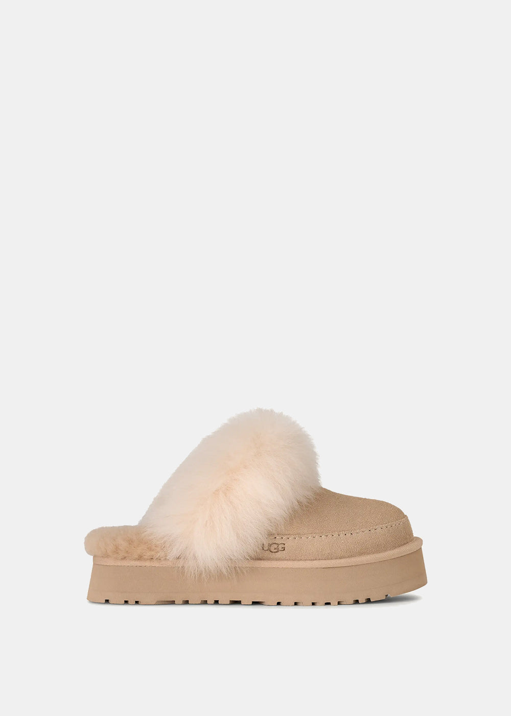 Оригінальна Beige Womens Disquette Chalet Slippers Ugg – боковий вид