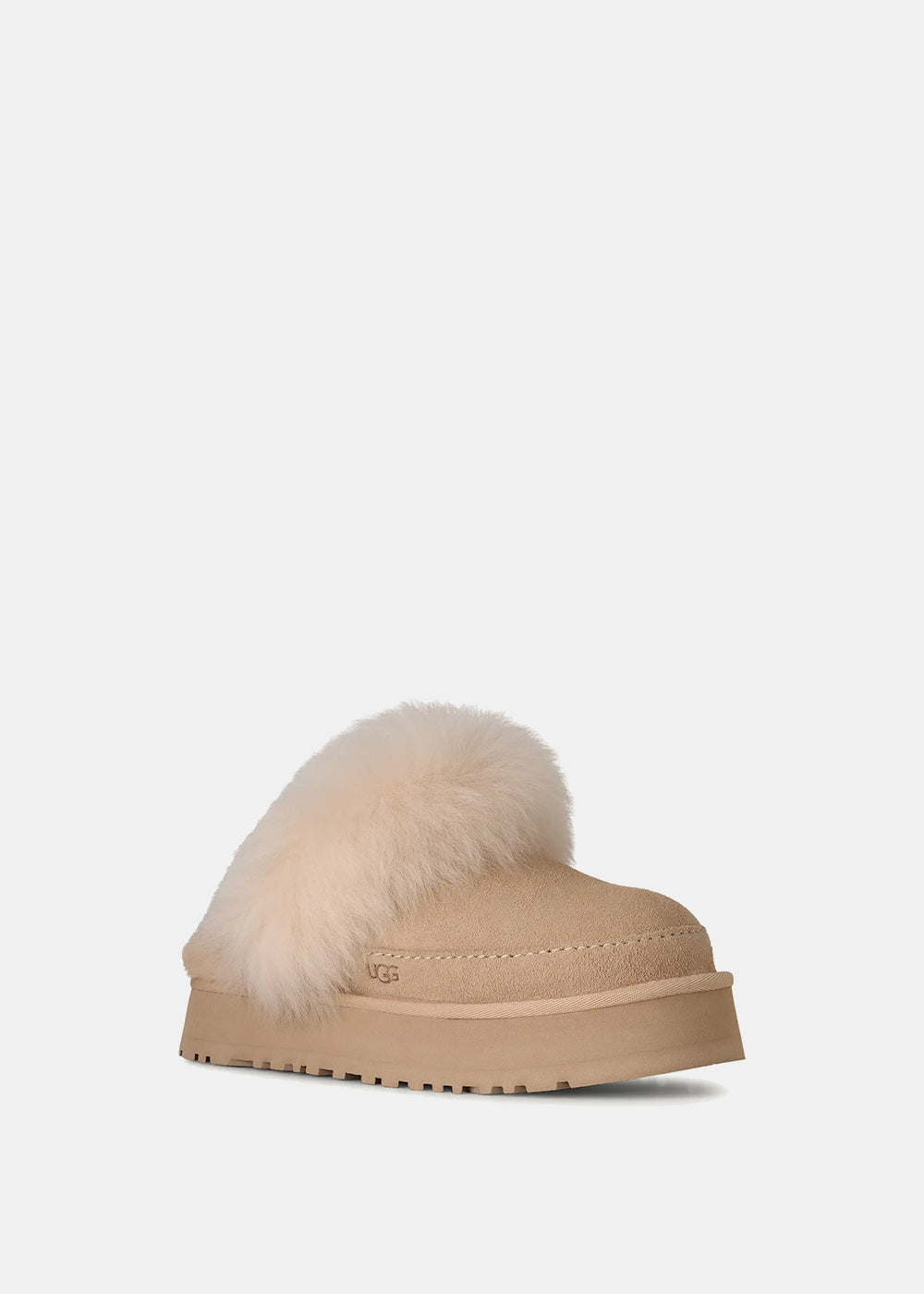 Оригінальна Beige Womens Disquette Chalet Slippers Ugg – вид ззаду