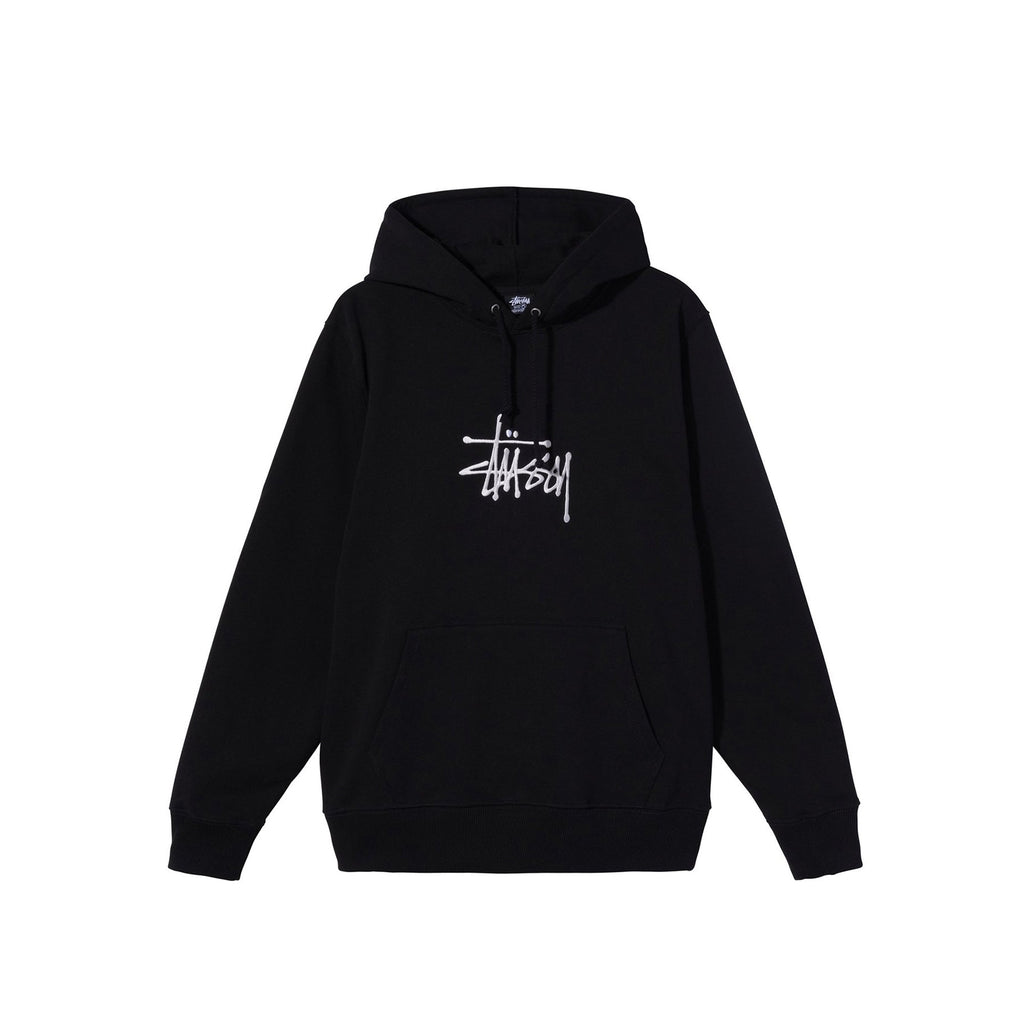 Mens Basic Stussy App Black Hoodie Stussy – Гарантія оригінальності – боковий вид
