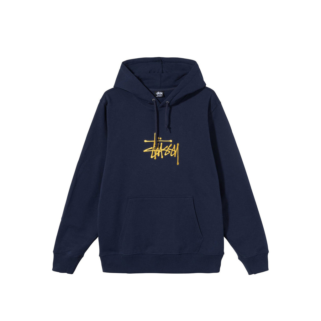 Оригінальна Mens Basic Stussy App Navy Hoodie Stussy – боковий вид