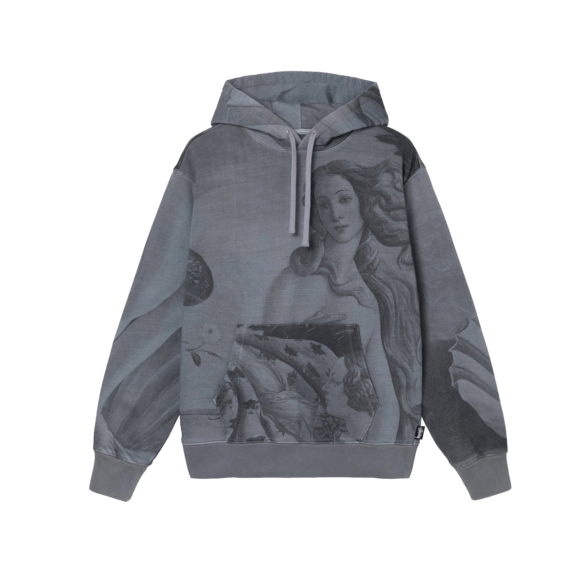 Оригінальна Mens Dyed Venus Hoodie Black Stussy – боковий вид