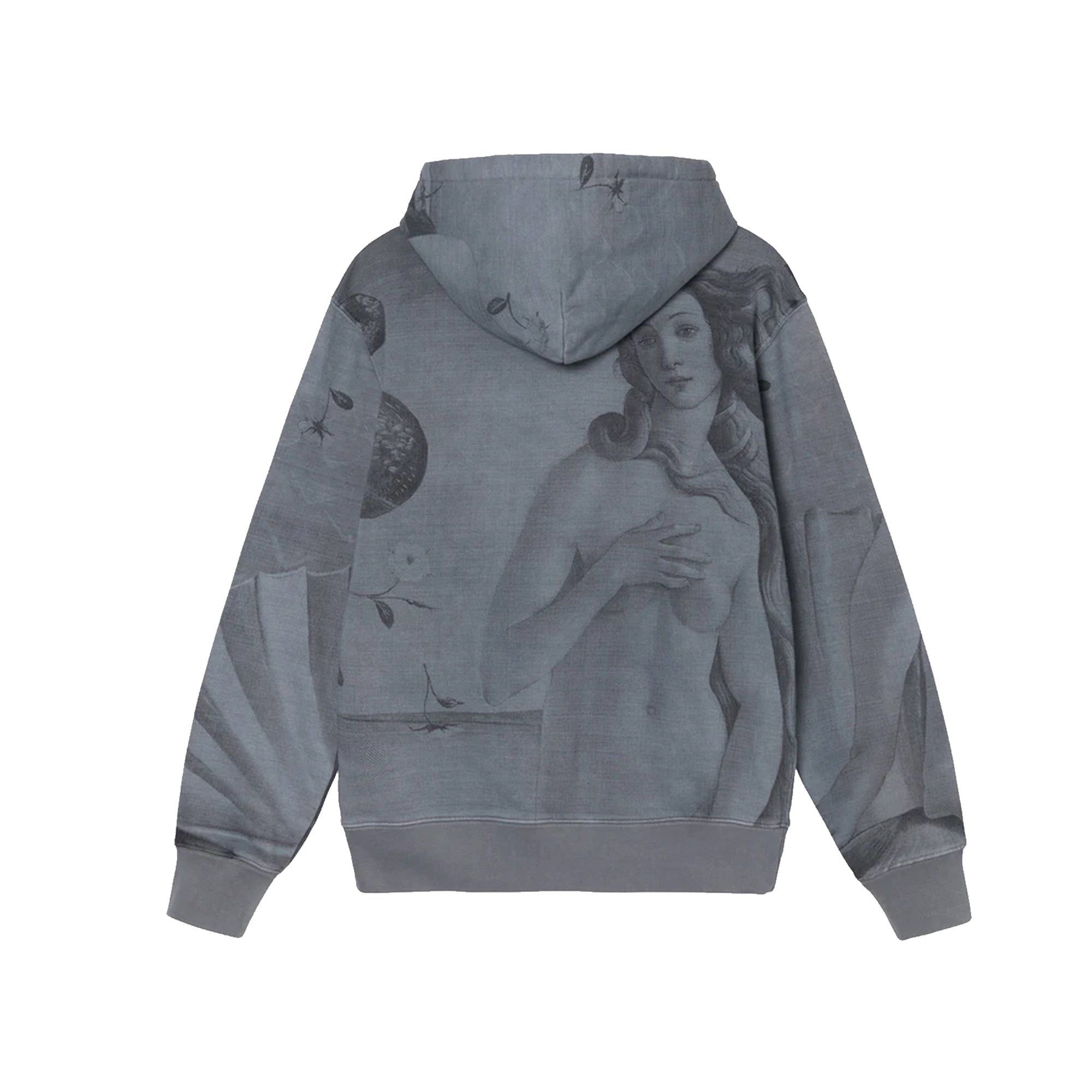 Оригінальна Mens Dyed Venus Hoodie Black Stussy – вид ззаду