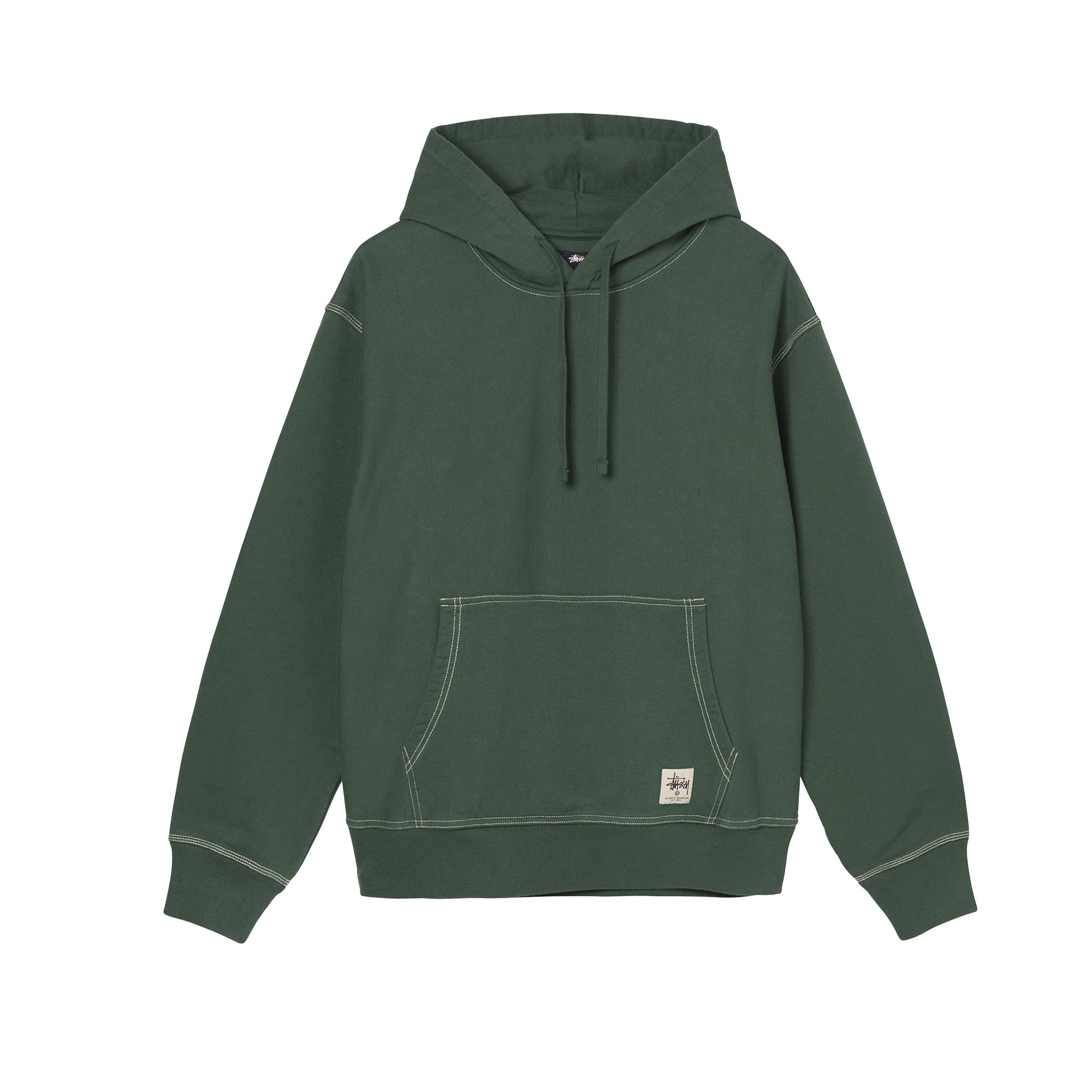 Mens Contrast Stitch Label Hood Forest Stussy оригінал – Купити в Україні – боковий вид