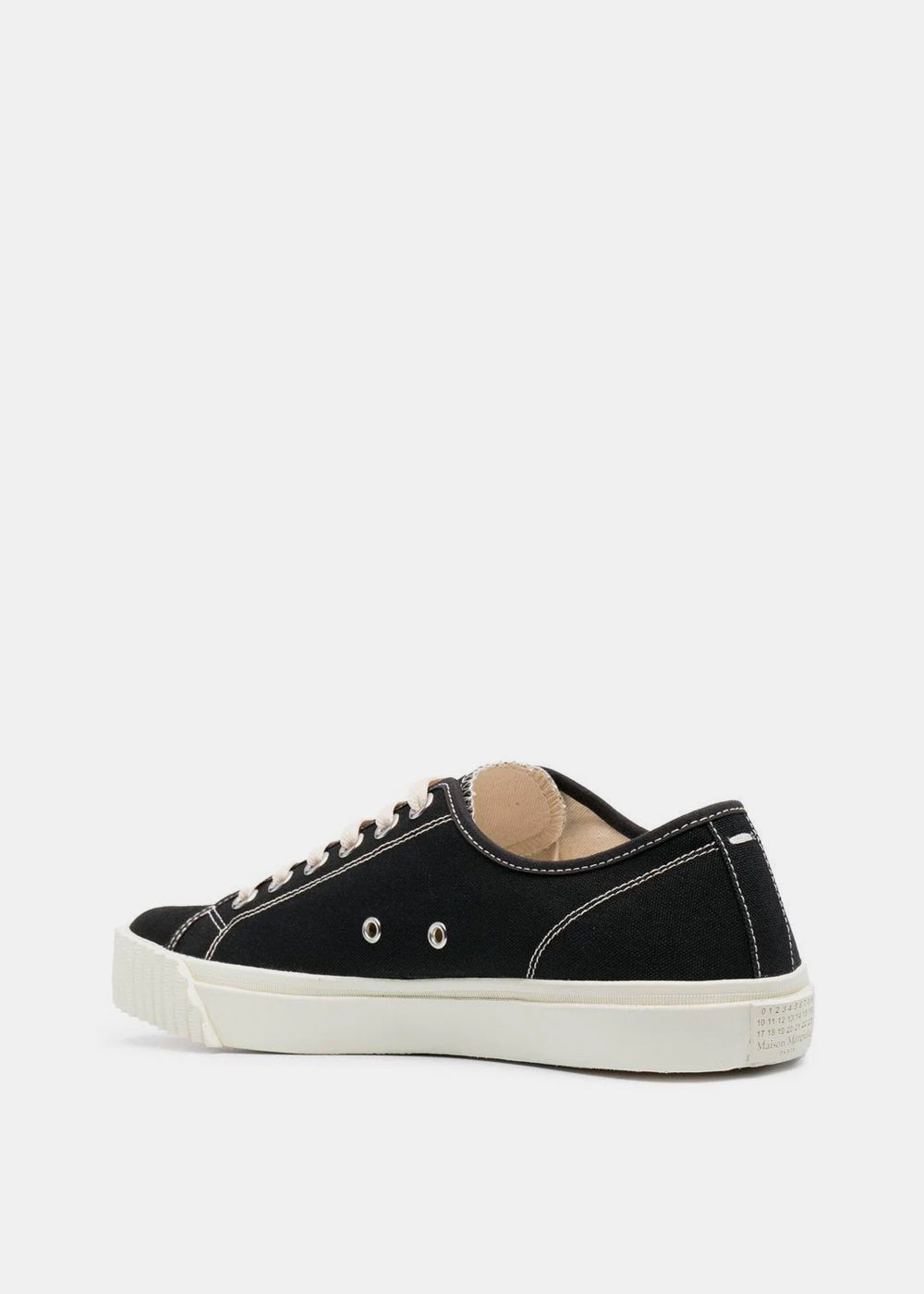 Оригінальна Black & White Tabi Low Top Sneakers Maison margiela – вид ззаду