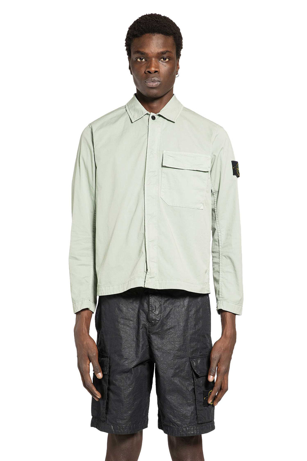 Оригінальна 1200013 Stretch Twill Overshirt Stone island – вид ззаду