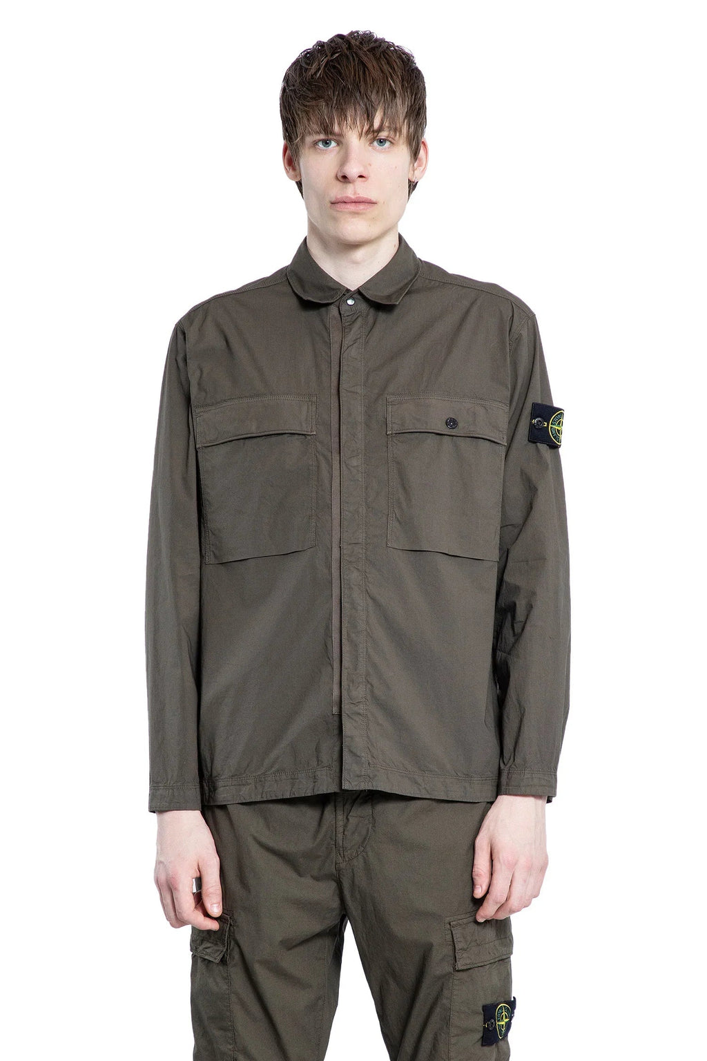 5s0003 Cotton Shirt Stone island – Гарантія оригінальності – вид ззаду
