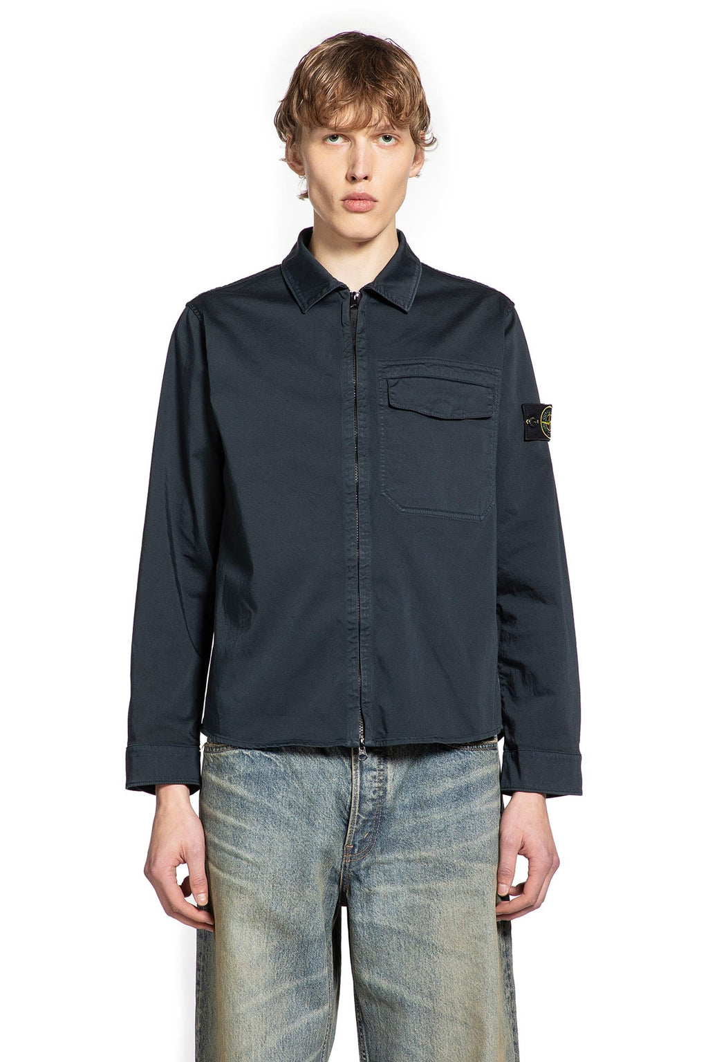 1200015 Overshirt In Cotton Tela Stone island – Гарантія оригінальності – вид ззаду