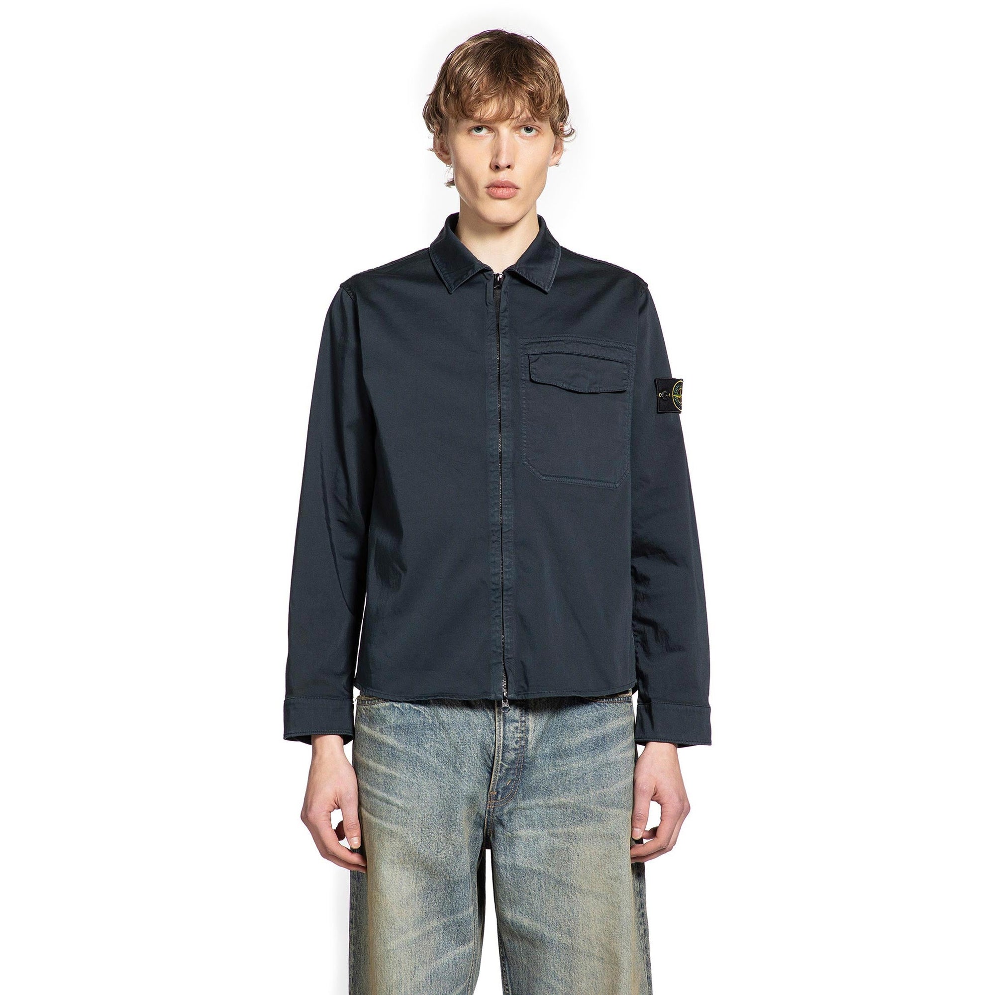 1200015 Overshirt In Cotton Tela Stone island – Гарантія оригінальності – вид 7