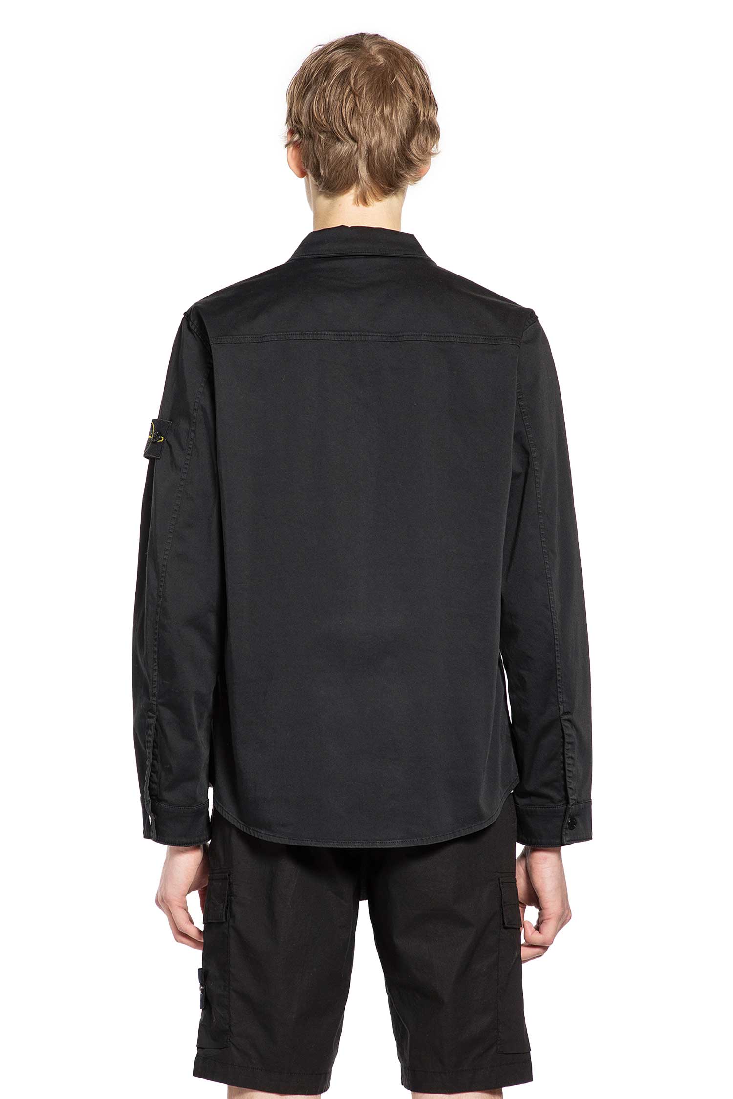1200015 Stretch Cotton Satin Overshirt Stone island оригінал – Купити в Україні – детальний вид