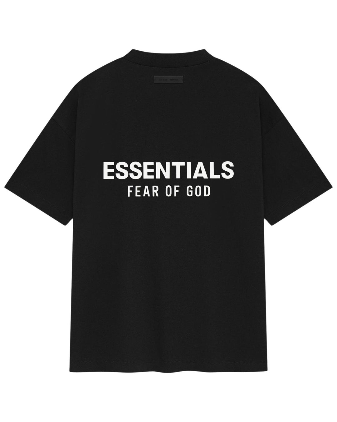Essentials Classic Fit Black T-Shirt Fear of god оригінал – Купити в Україні – вид ззаду - FEAR OF GOD