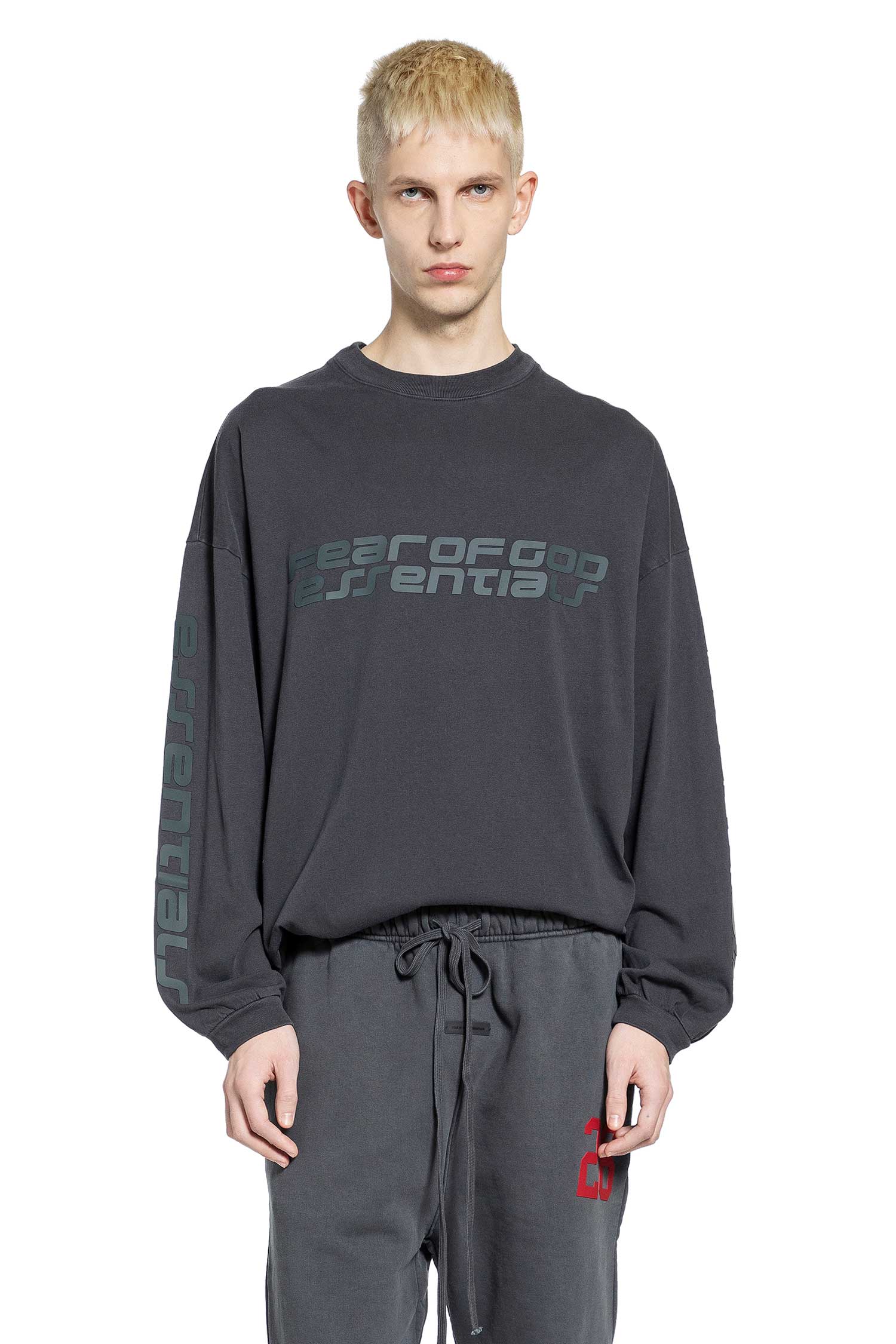 90s Long Sleeve T-Shirt Fear of god – Гарантія оригінальності – боковий вид - FEAR OF GOD