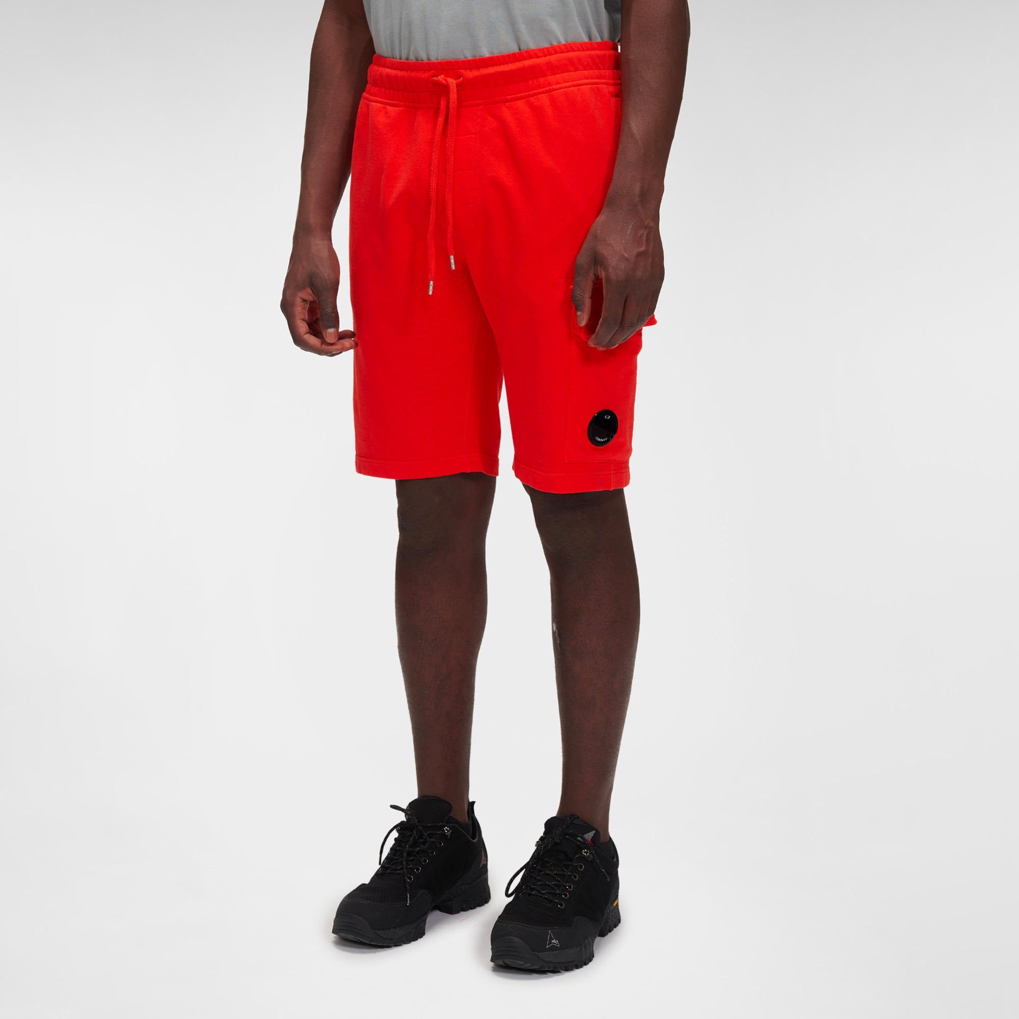 Оригінальна Mens Light Fleece Cargo Shorts Cp company – вид ззаду