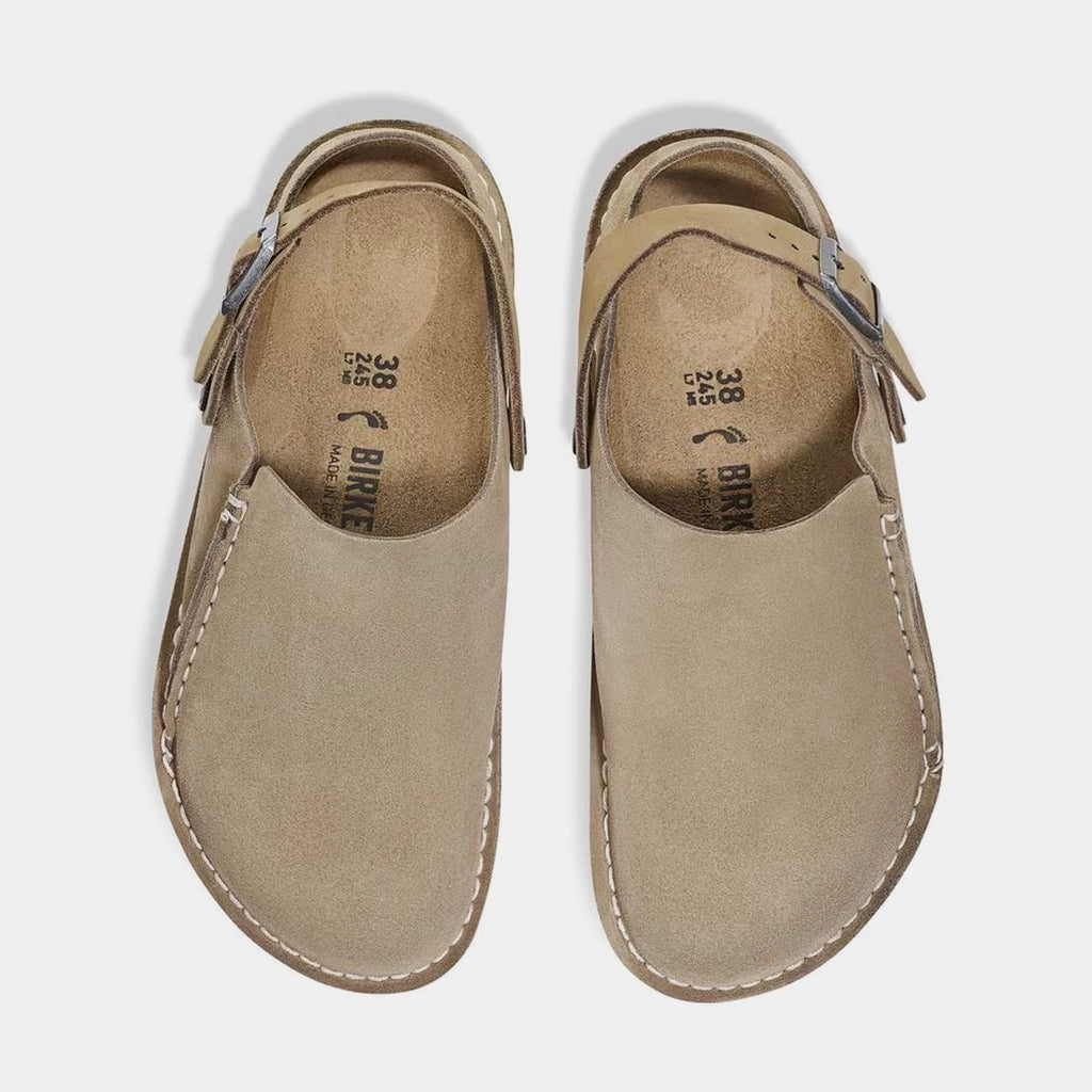 Lutry Premium Suede Mens Sandals Birkenstock – Гарантія оригінальності – вид ззаду