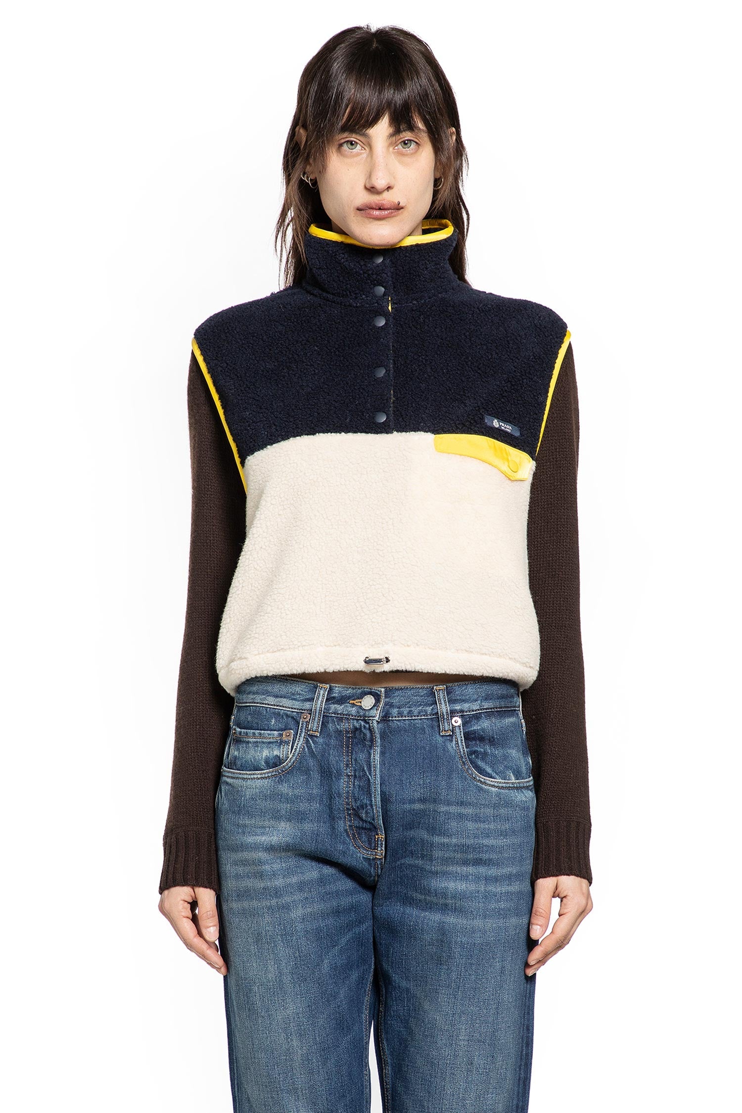 Sleeveless Fleece Top Prada – Гарантія оригінальності – вид ззаду
