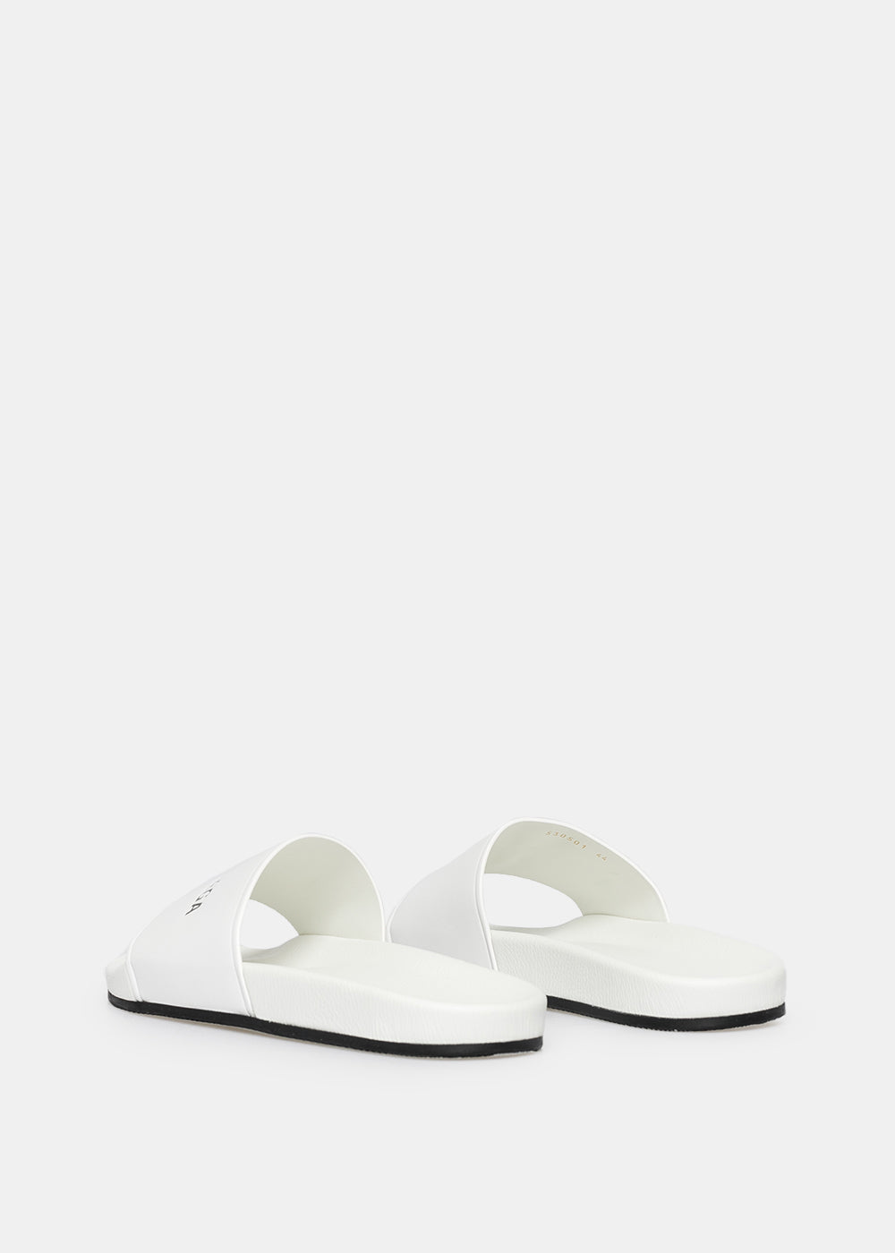 White Leather Slides Balenciaga оригінал – Купити в Україні – збільшений вид