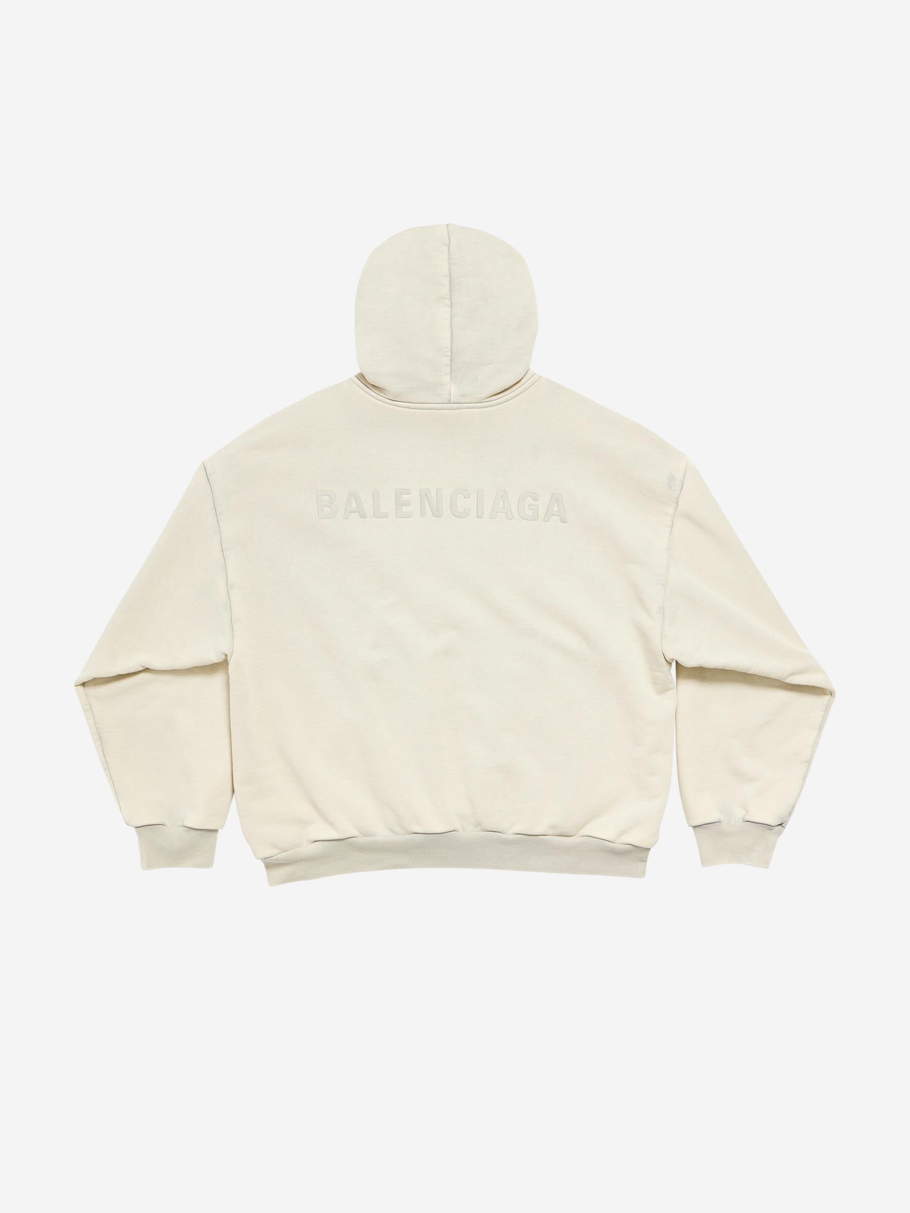 Оригінальна Cotton Logo Sweatshirt Balenciaga – вид ззаду