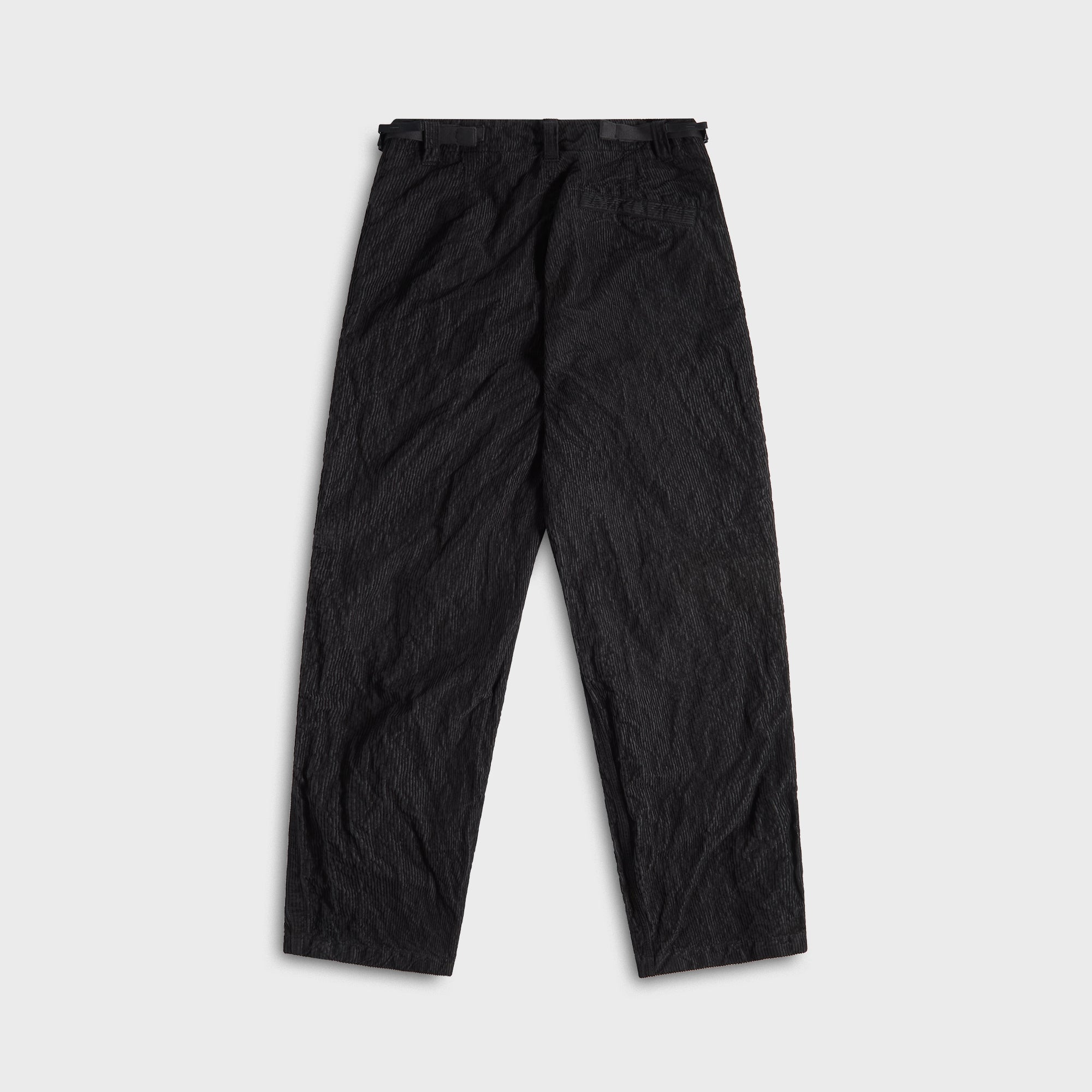 Wrinkled Corduroy Trousers Black Stone island – Гарантія оригінальності – вид ззаду