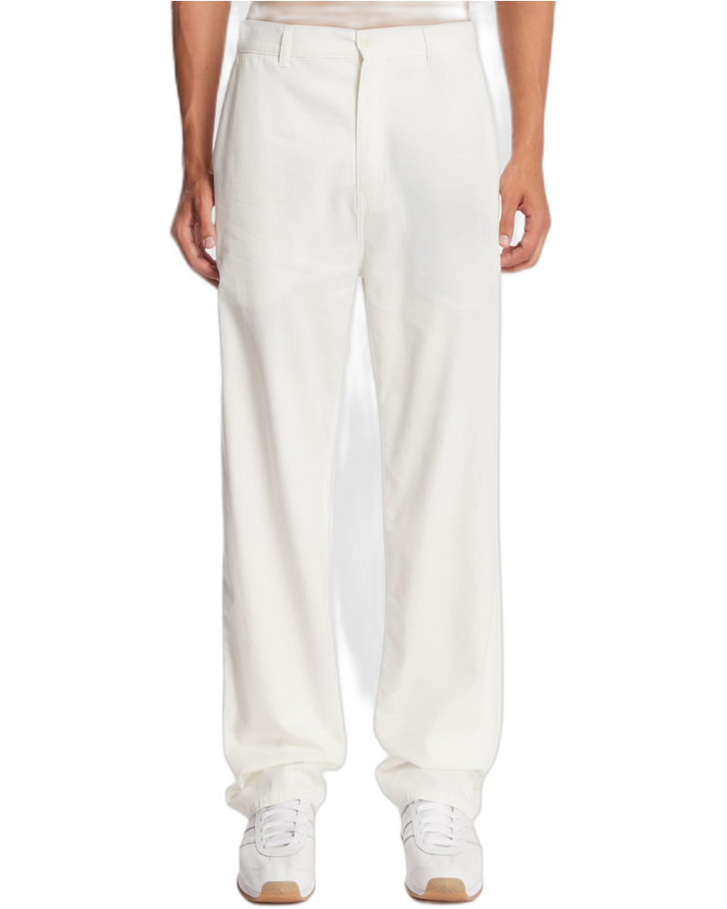 White Sankuro Pants - THE ROW (Background Removed)