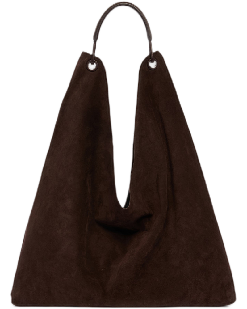 Brown Binfle Three Bag - THE ROW (Background Removed)