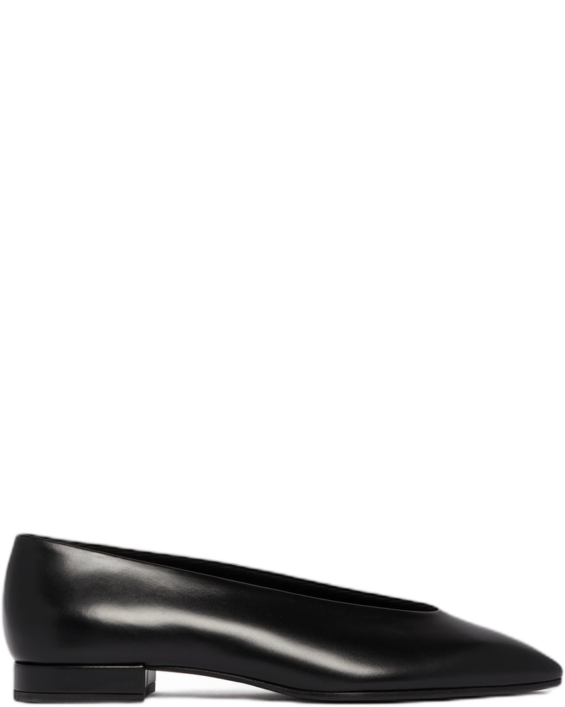 Black Rebecca Flats - LORO PIANA (Background Removed)