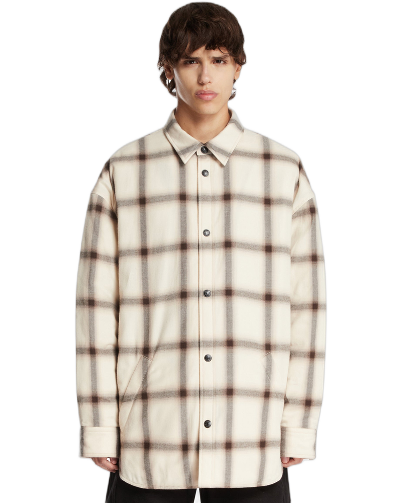 Beige Flannel Shirt - ACNE STUDIOS (Background Removed)