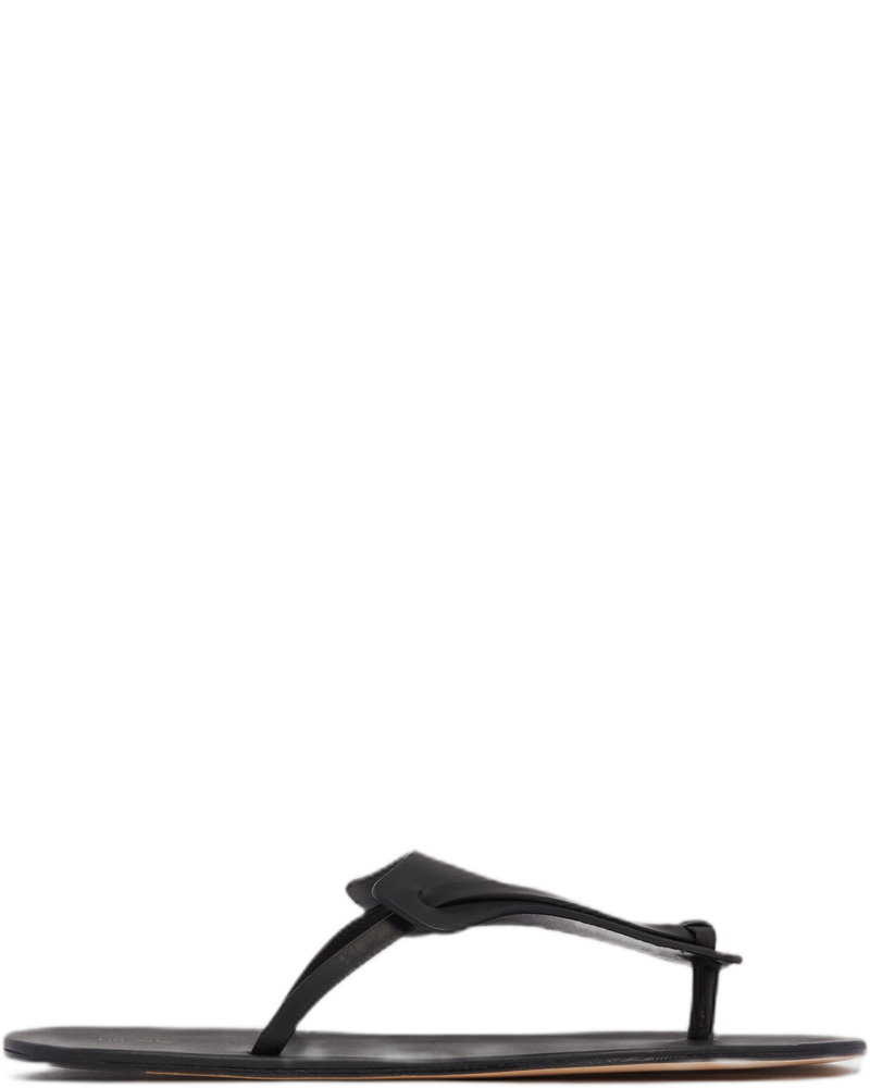 Black Helena Flip-Flops - THE ROW (Background Removed)