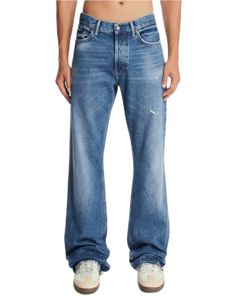 Blue Straight-Leg Jeans - ACNE STUDIOS (Background Removed)