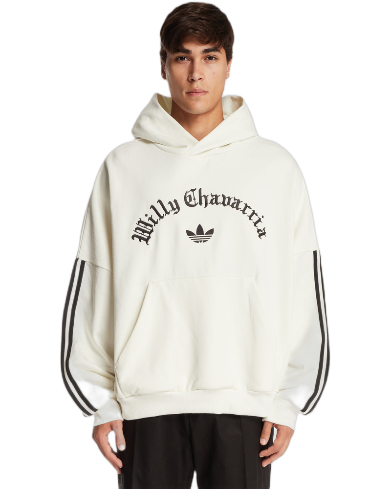 Adidas Originals x Willy Chavarria White Hoodie - ADIDAS (Background Removed)