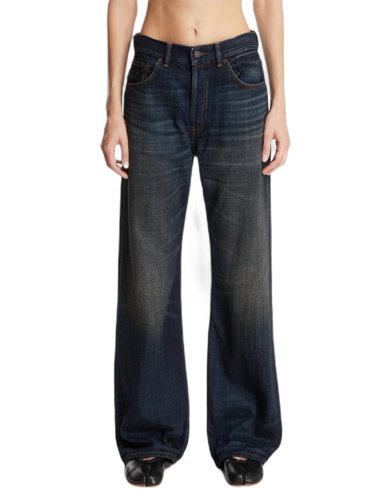 Blue Wide-Leg Jeans - ACNE STUDIOS (Background Removed)