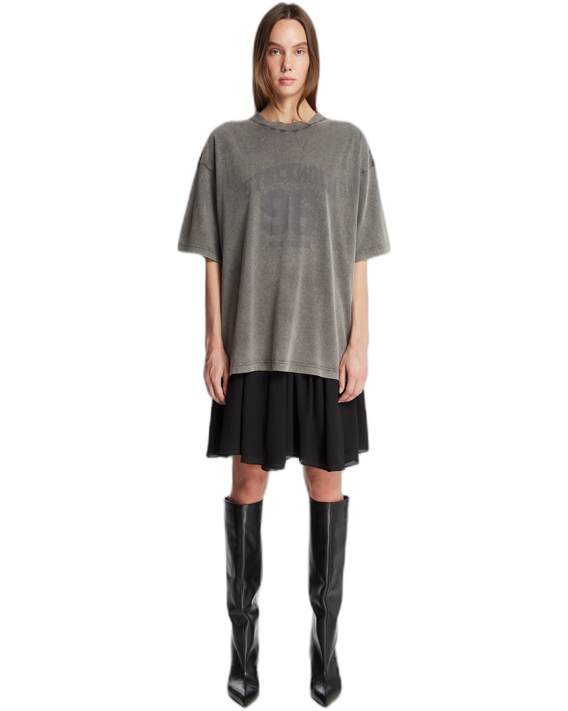 Gray T-Shirt Dress - ACNE STUDIOS (Background Removed)