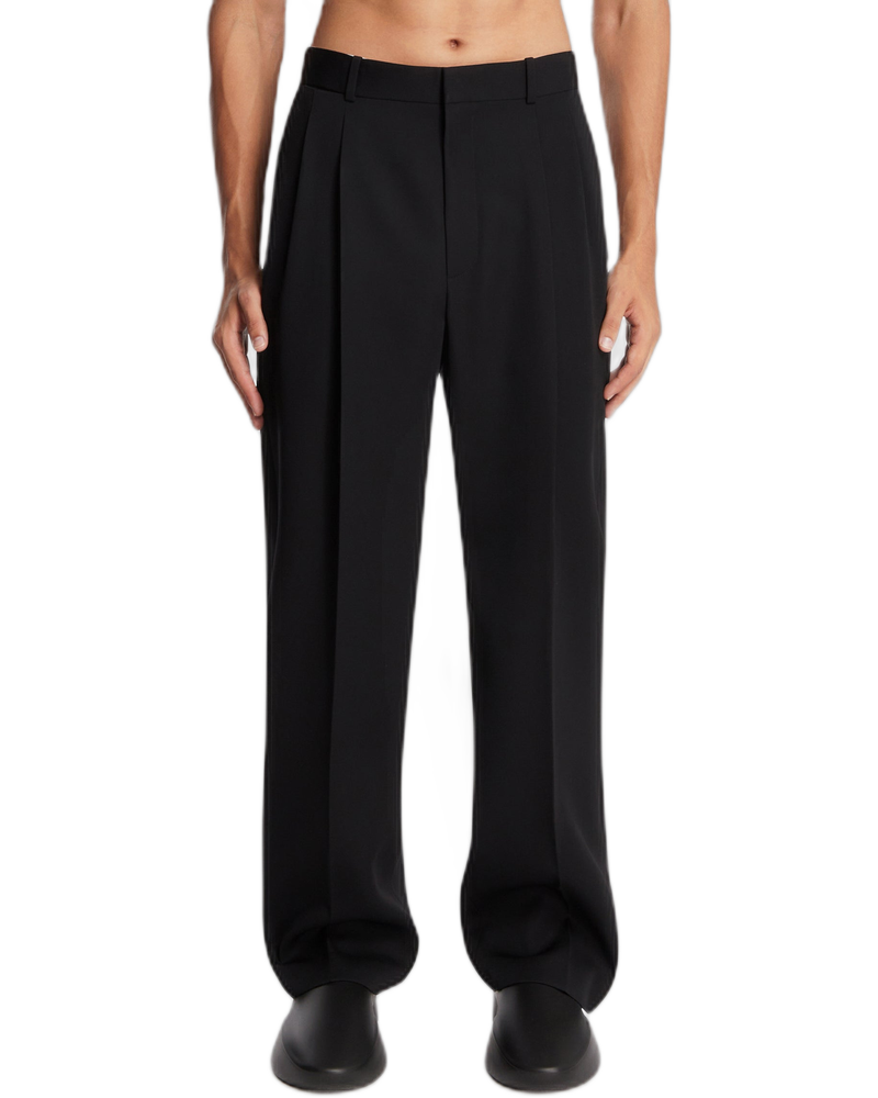 Black Zev Wool Trousers - THE ROW (Background Removed)