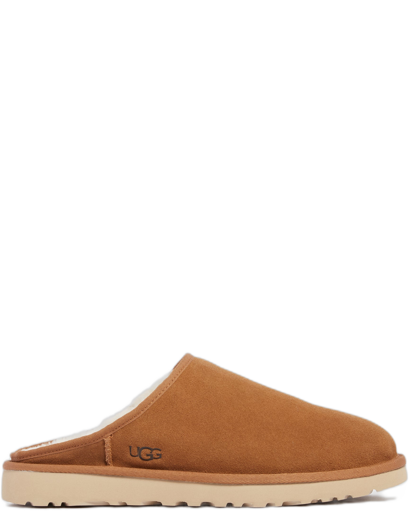 Brown Classic Slip-On Slippers - UGG (Background Removed)