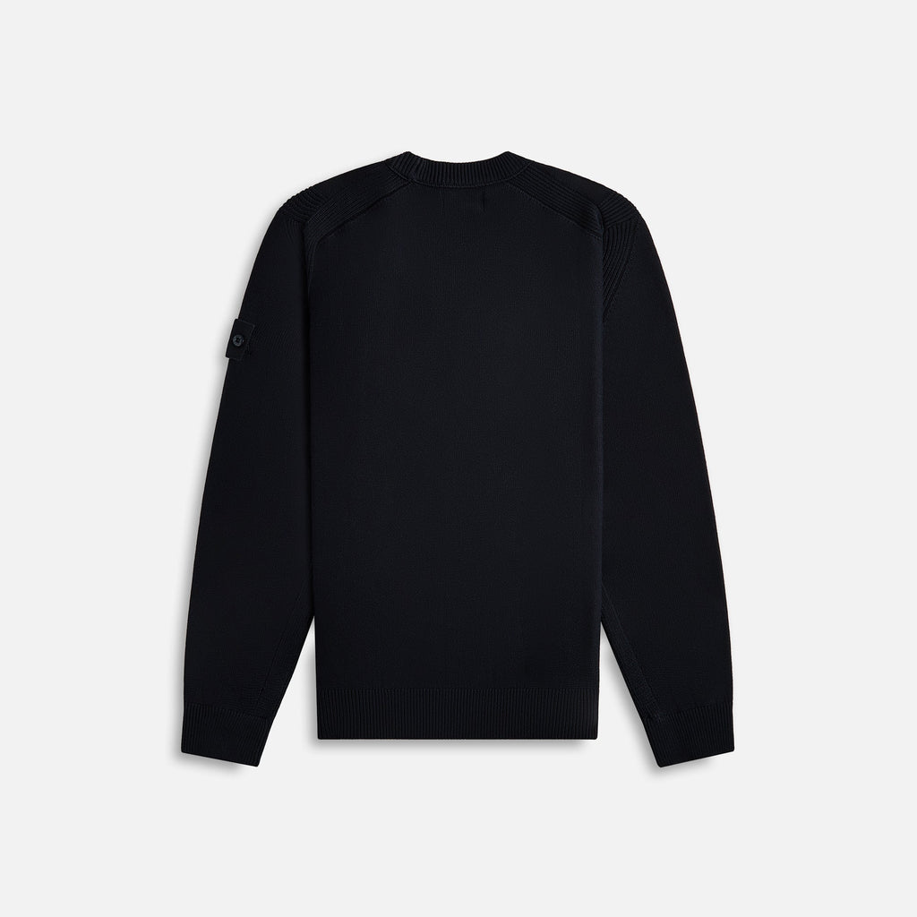 Cotton Cashmere Ghost Piece Crewneck Navy Blue Stone island – Гарантія оригінальності – вид ззаду