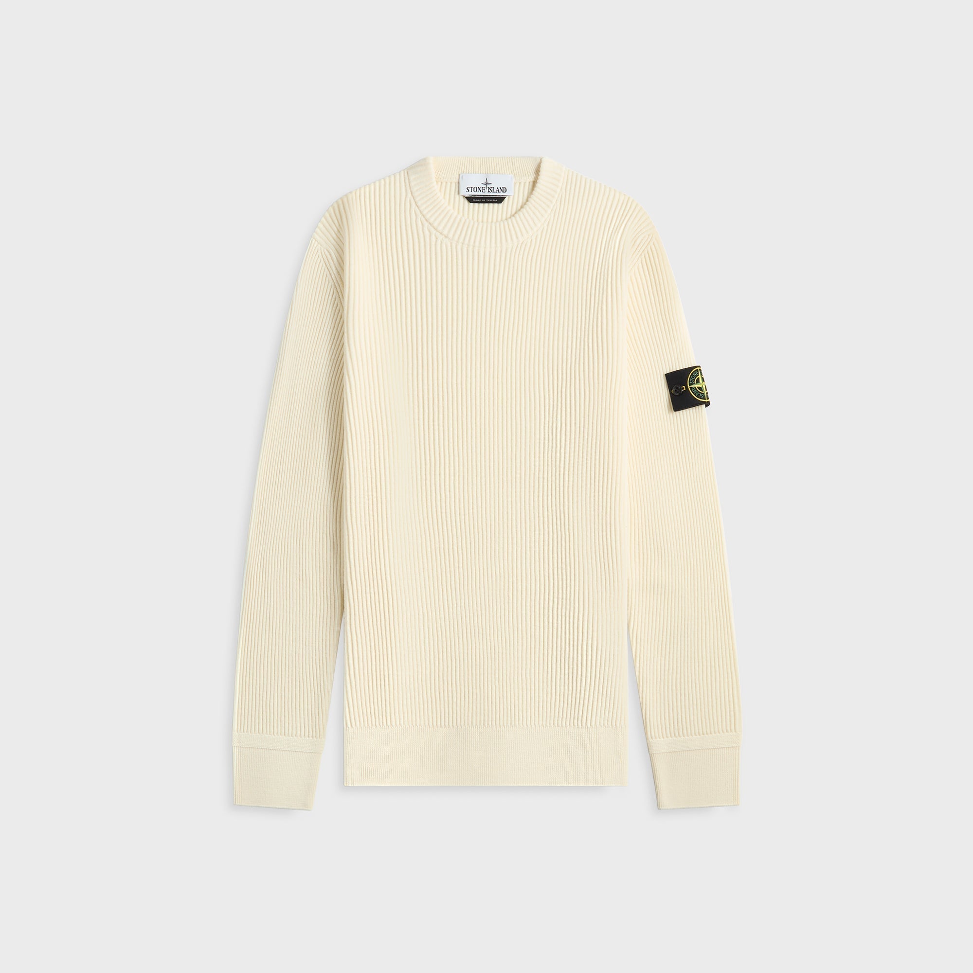 Crewneck Sweater Ivory Stone island – Гарантія оригінальності – боковий вид - STONE ISLAND