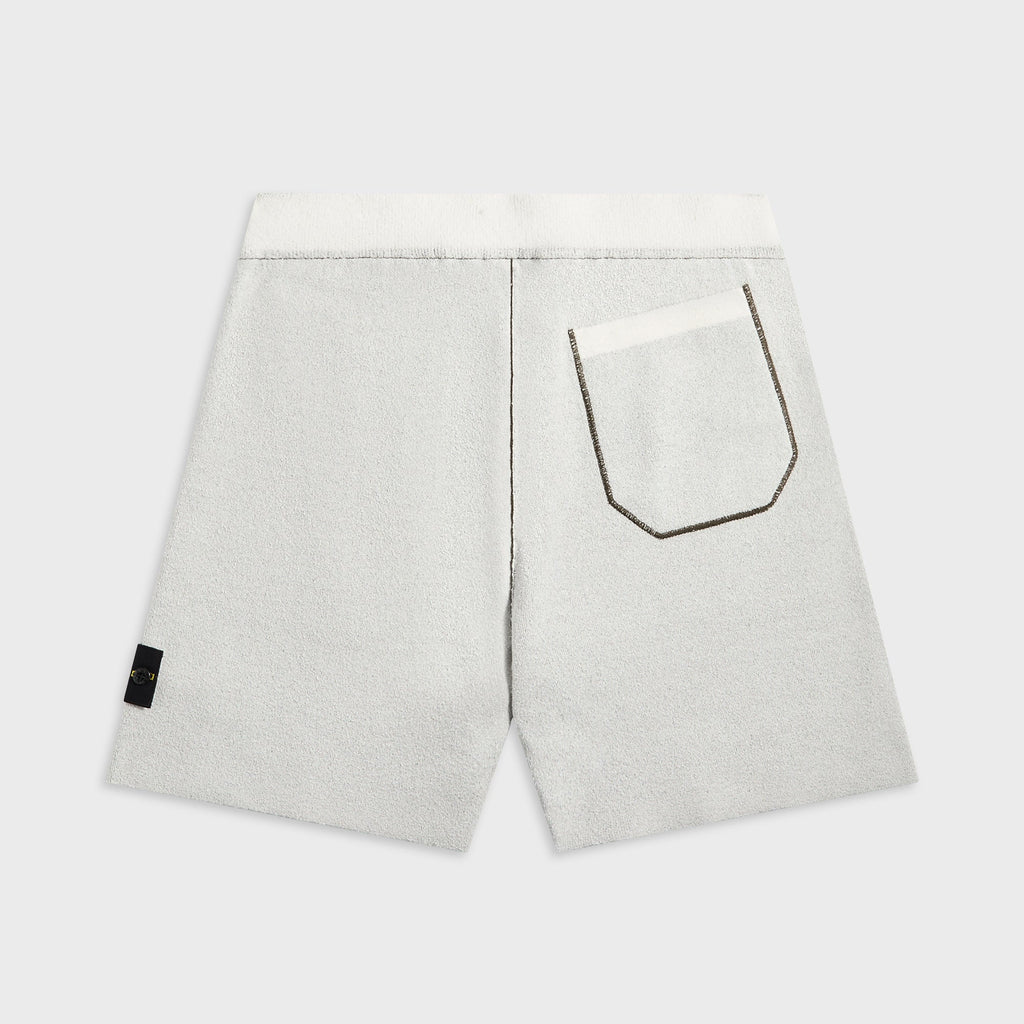 Double Face Bi Color Cotton Nylon Shorts Ivory Stone island оригінал – Купити в Україні – вид ззаду