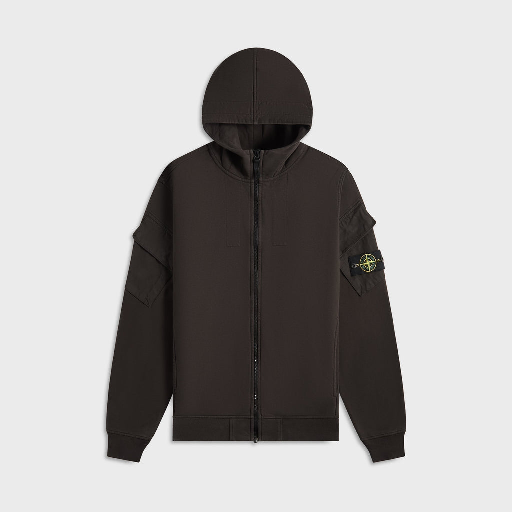 Hoodie Sweater Lead Grey Stone island – Гарантія оригінальності – боковий вид