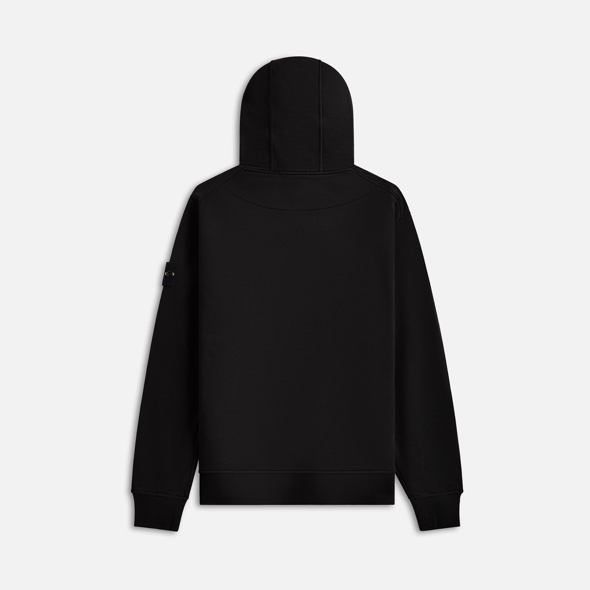 Garment Dyed Cotton Hoodie Black Stone island оригінал – Купити в Україні – вид ззаду - STONE ISLAND