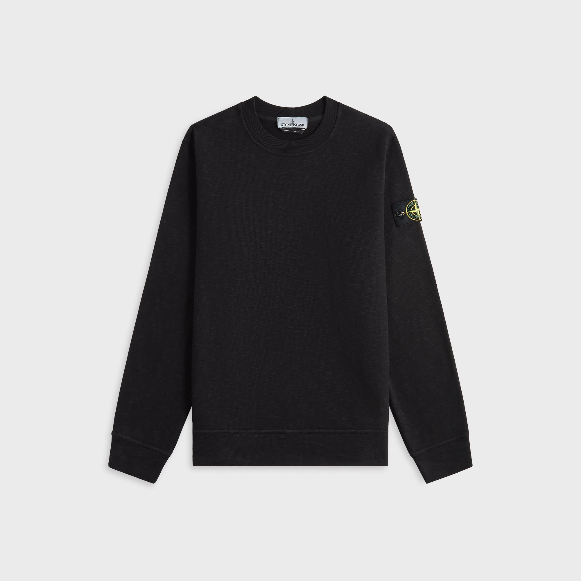 Cotton Sweatshirt Black Stone island оригінал – Купити в Україні – боковий вид - STONE ISLAND
