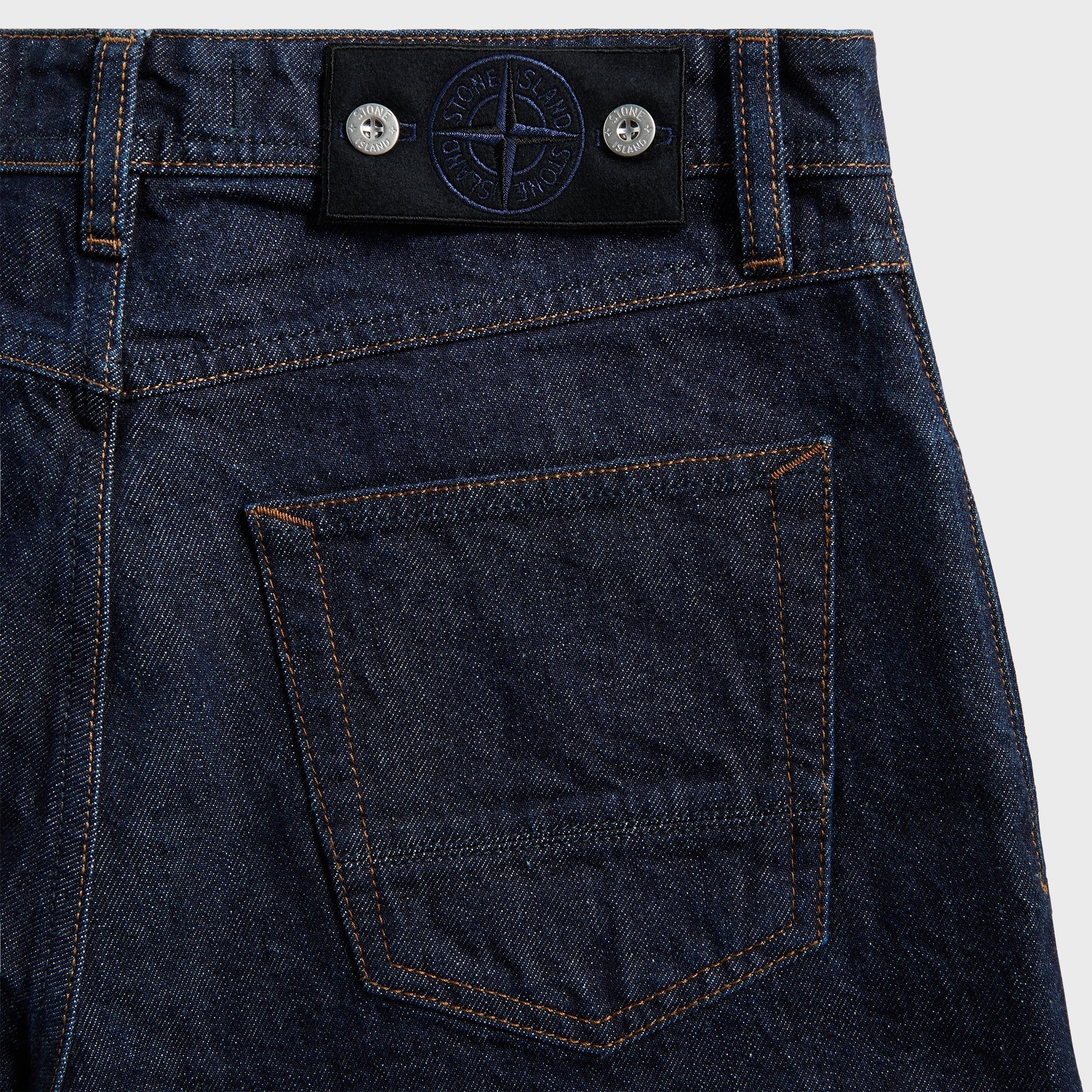 Оригінальна Broken Twill Cotton Old Effect Pants Blue Stone island – детальний вид
