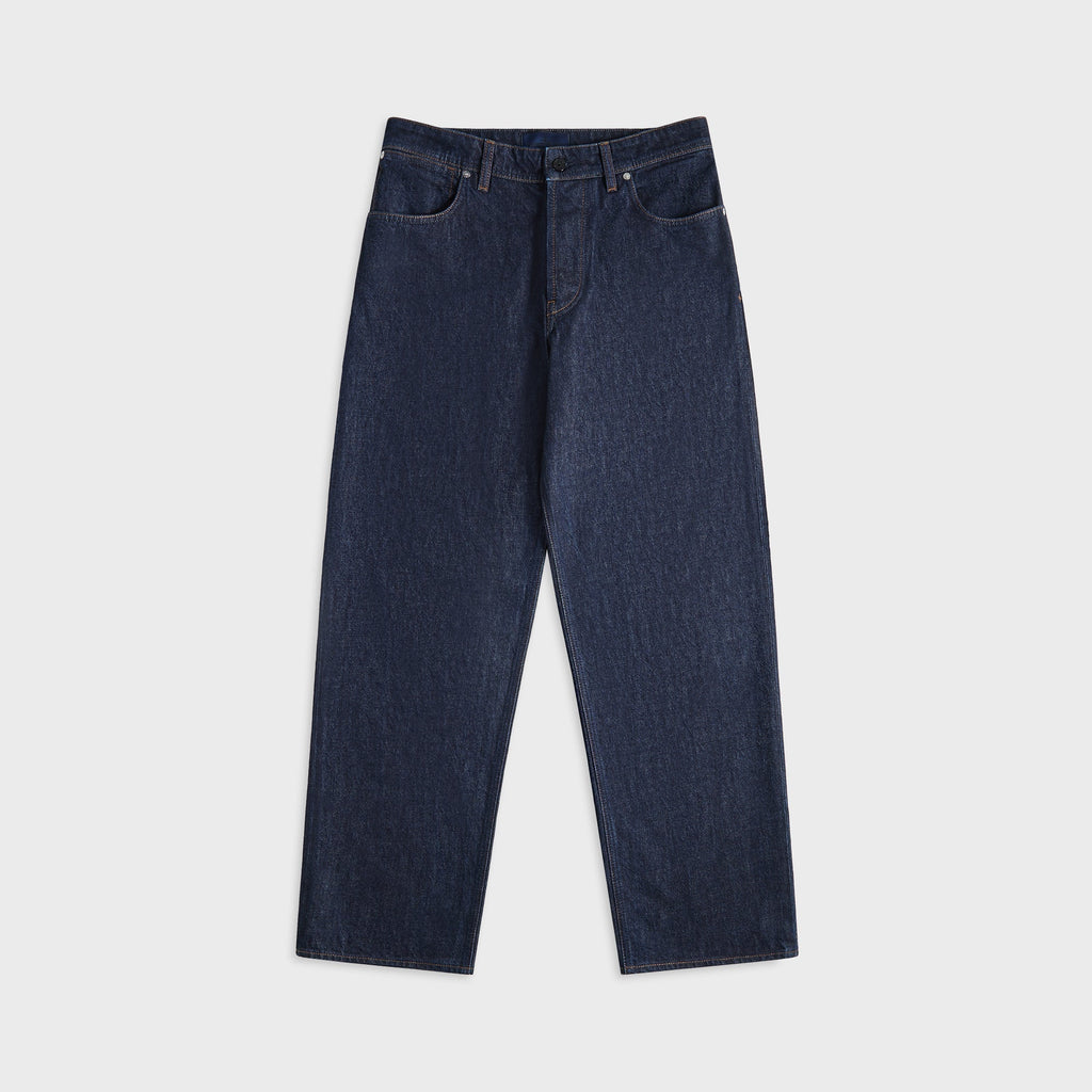 Оригінальна Broken Twill Cotton Old Effect Pants Blue Stone island – боковий вид