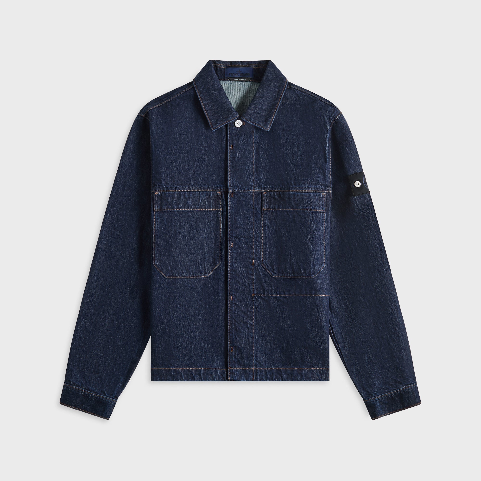Cotton Jacket Blue Stone island оригінал – Купити в Україні – боковий вид