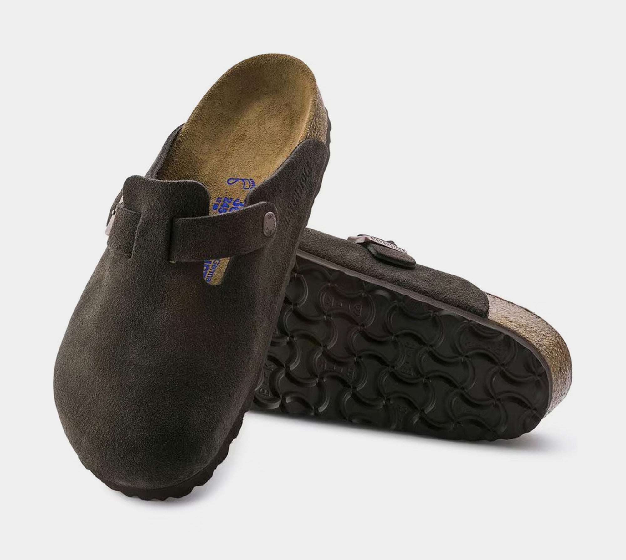 Boston Suede Leather Clog Mens Sandals Birkenstock – Гарантія оригінальності – збільшений вид - BIRKENSTOCK